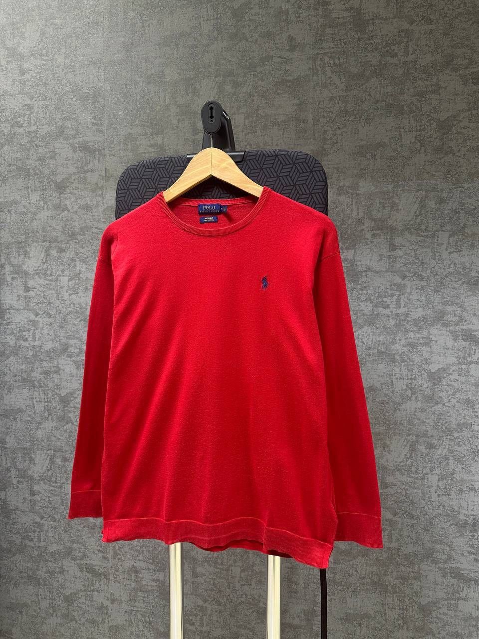 Polo Ralph Lauren × Vintage Vintage Polo Ralph Lauren Red Long Sweater PRL Size US M / EU 48-50 / 2 - 4 Thumbnail