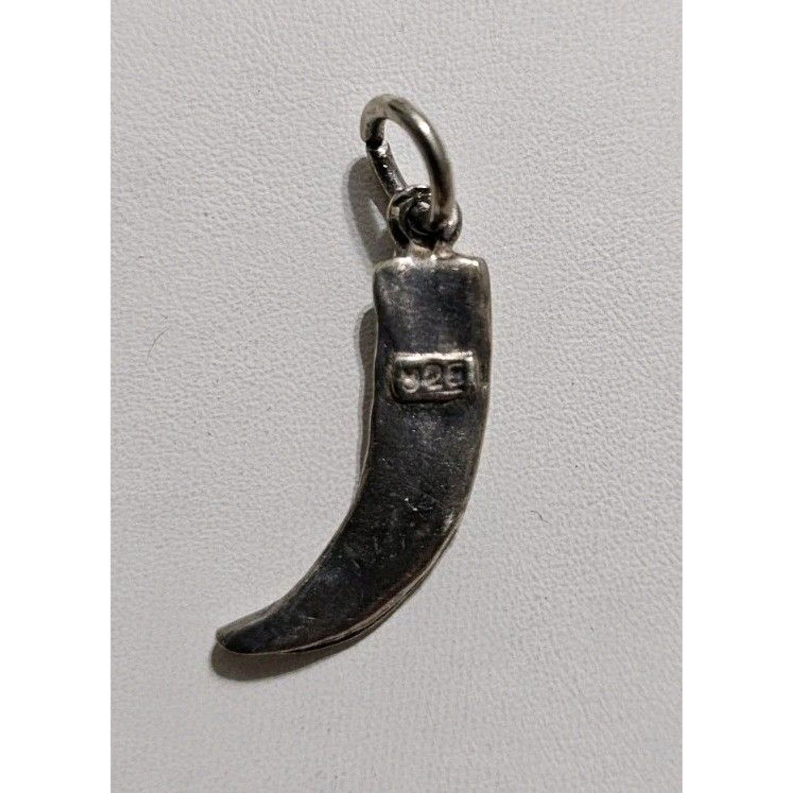 Other Italian Horn Good Luck Charm Pendant Silver 925 Size ONE SIZE - 2 Thumbnail