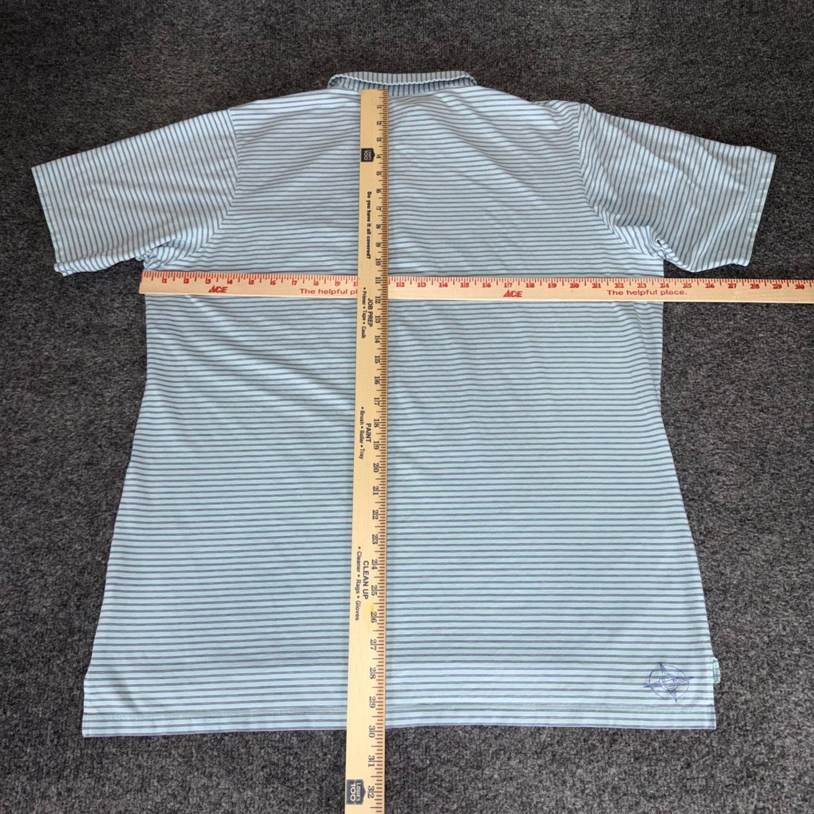 Other B Draddy Mens XL Pima Striped Polo Shirt Short Sleeve Blue Size US XL / EU 56 / 4 - 4 Thumbnail