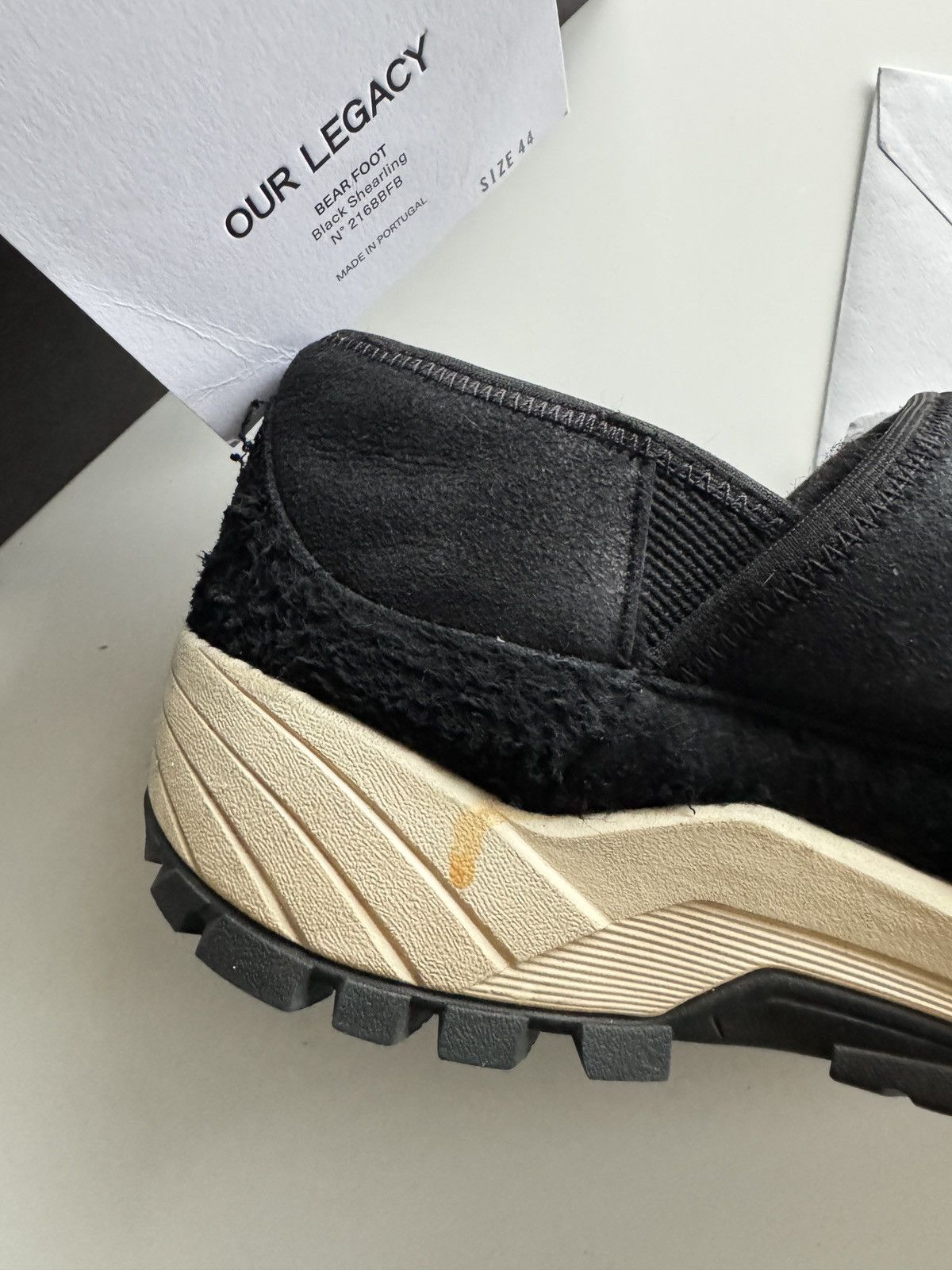 Our Legacy Our Legacy Bear Foot Black Shearling Slip-On - Size 44 Size US 10 / EU 43 - 14 Thumbnail
