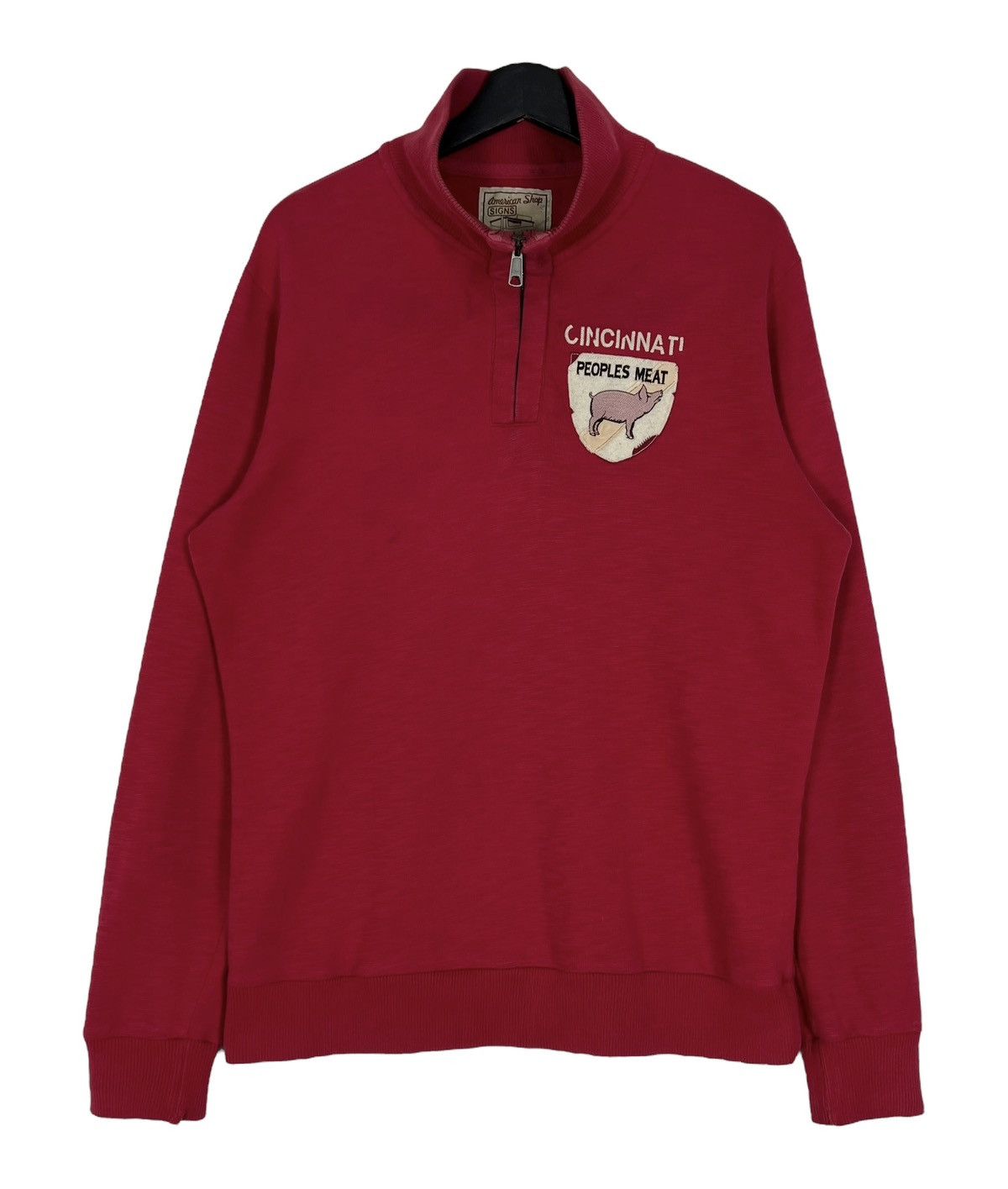 Vintage 90s Vintage Peoples Meat Packing Co Cincinati Ohio Half Zip Size US XL / EU 56 / 4 - 1 Thumbnail
