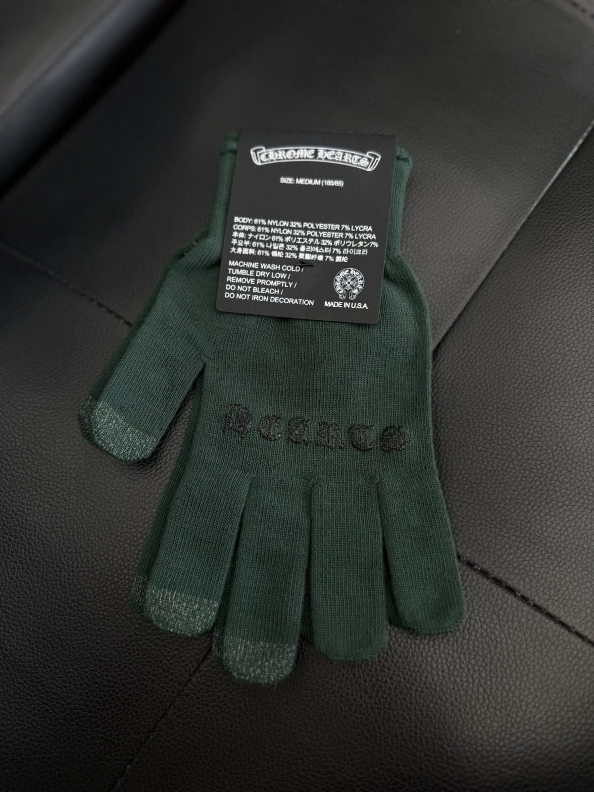 Chrome Hearts Chrome Hearts Green Gloves Size Medium Brand New RARE Size ONE SIZE - 4 Thumbnail