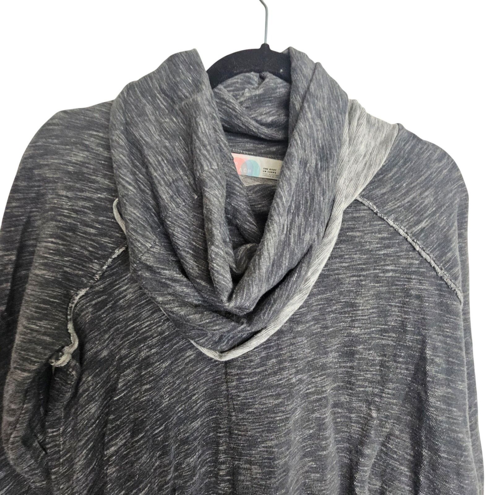 Free People Free People FP Beach Turtleneck Gray Shirt Women OS Size ONE SIZE - 2 Thumbnail