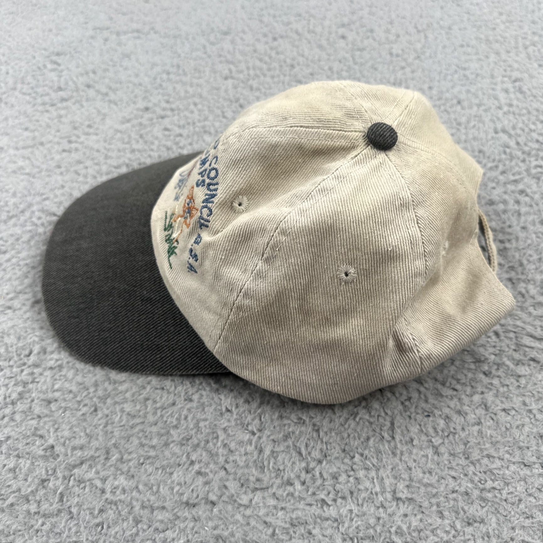 Vintage VINTAGE KC Caps Baseball Cap Unisex Adults One Size Beige 90s USA Adjustable Lightweight Breathable Casual Caps Hat Women Men Boys Girls Size ONE SIZE - 5 Thumbnail