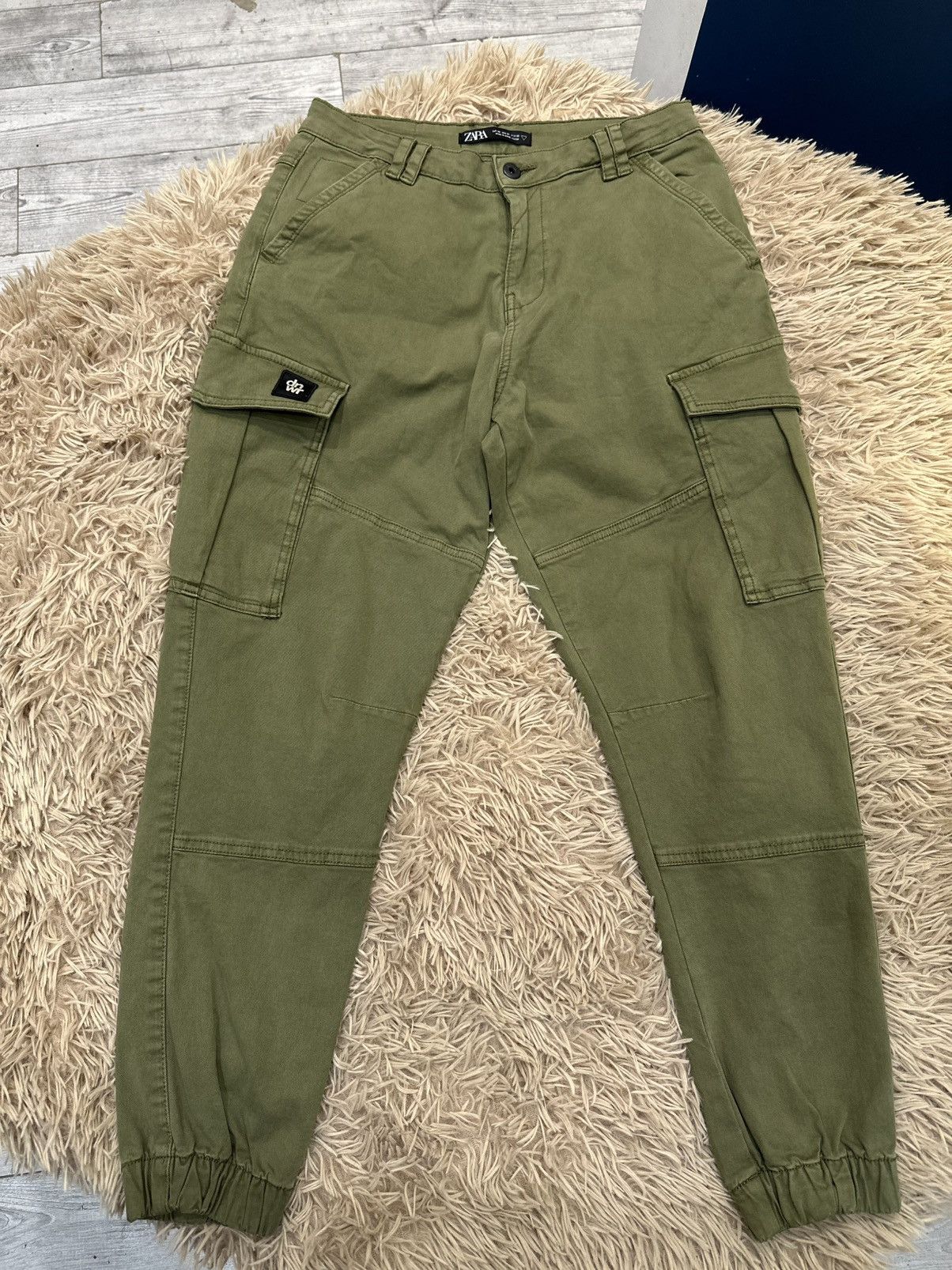 Vintage × Zara ZARA dnwr green jeans joggers pants Size US 30 / EU 46 - 1 Thumbnail