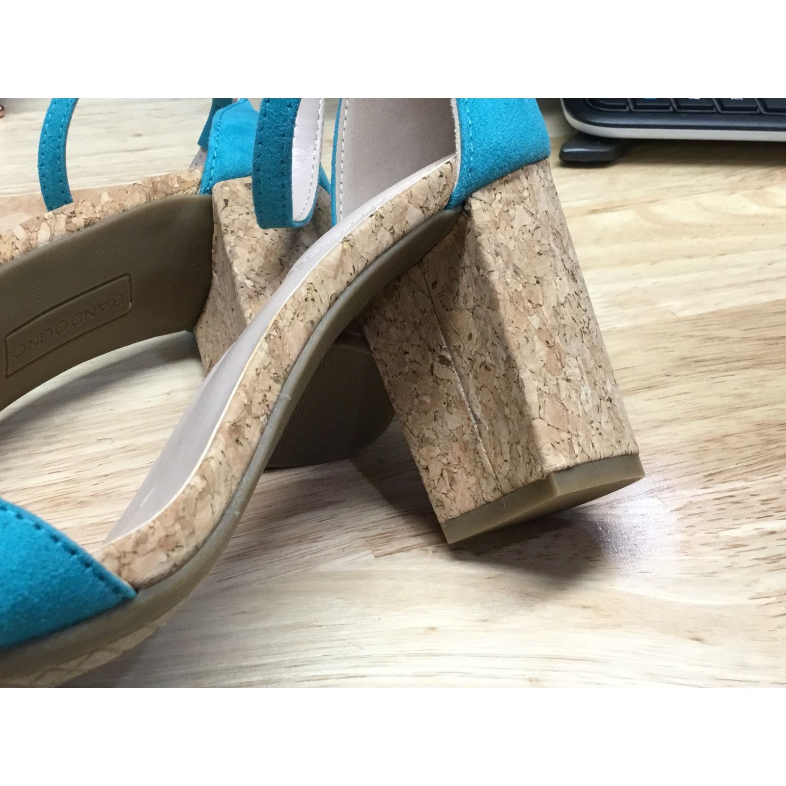 Other Bandolino Armory Dress Sandals Women's 8.5 Blue Suede Size US 8.5 / IT 38.5 - 7 Thumbnail