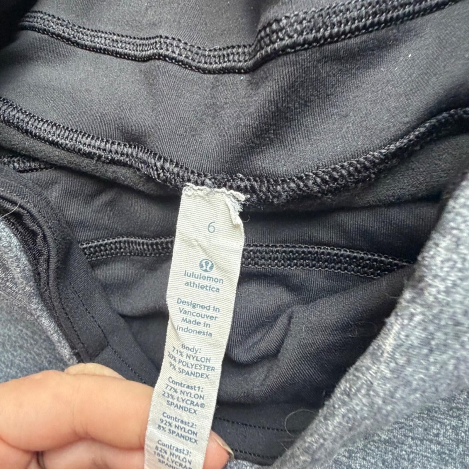 Lululemon Lululemon Grey Red Colorblock Leggings Size 6 Size 28" / US 6 / IT 42 - 4 Thumbnail