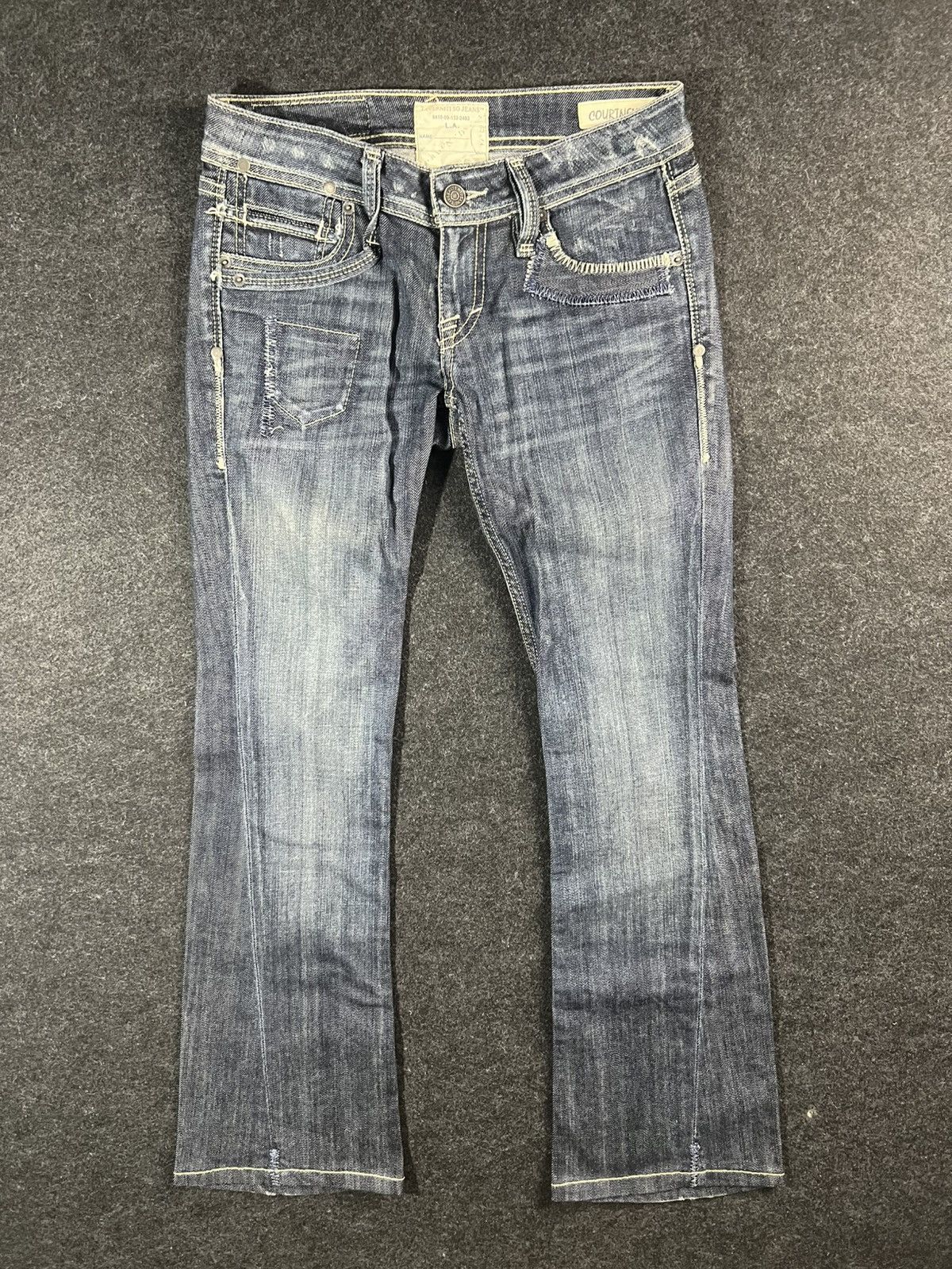 Jimmy Taverniti Flare Distress Washed Lightning Whiskered Like LGB Size US 30 / EU 46 - 1 Thumbnail