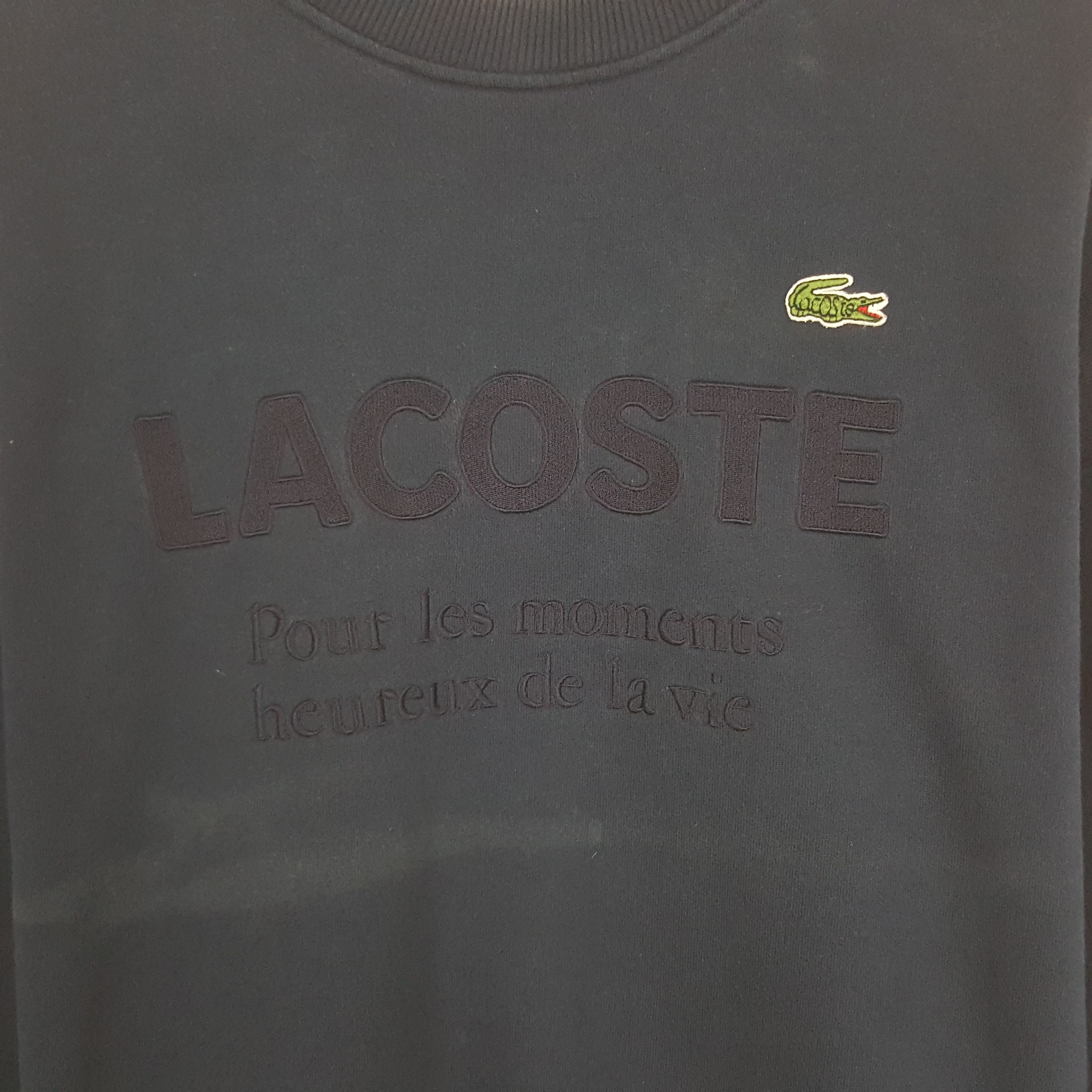 Lacoste × Vintage Vintage Lacoste Sweatshirt Size US M / EU 48-50 / 2 - 2 Thumbnail