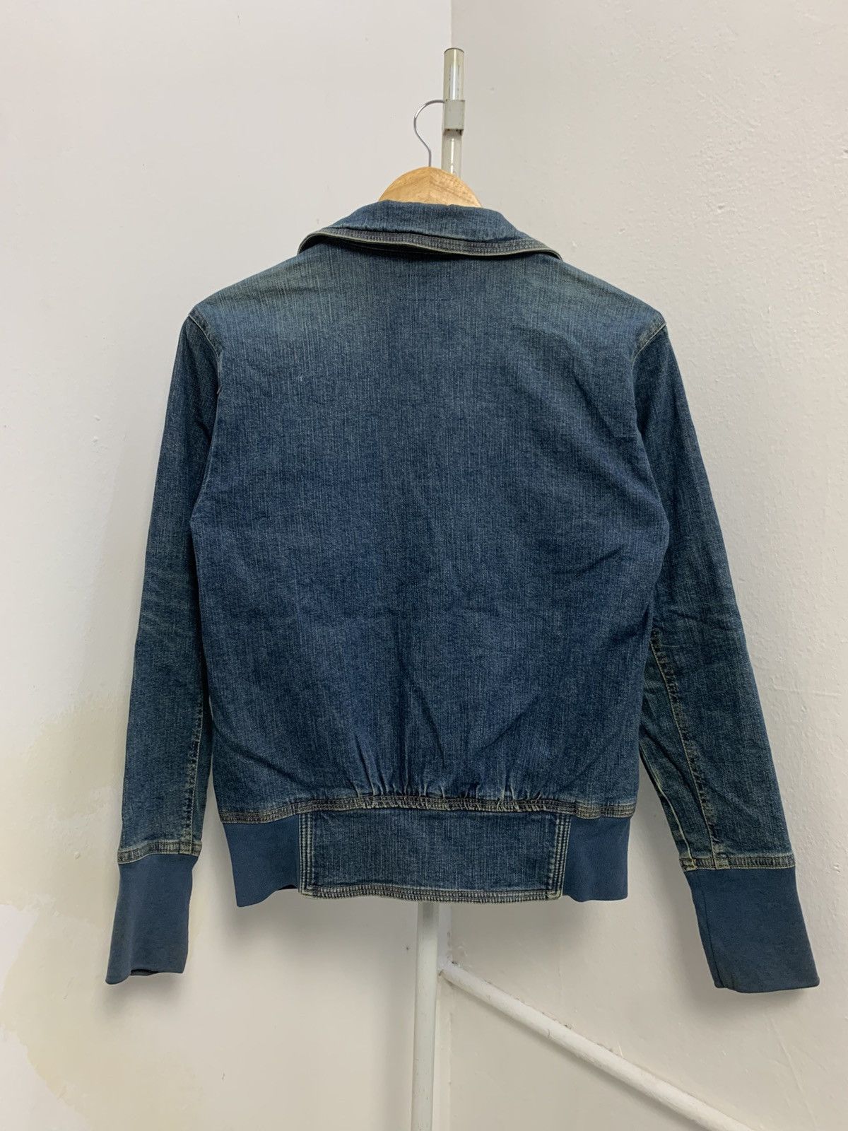 Tsumori Chisato Vintage Tsumori Chisato open collar denim jacket Size XS / US 0-2 / IT 36-38 - 2 Thumbnail