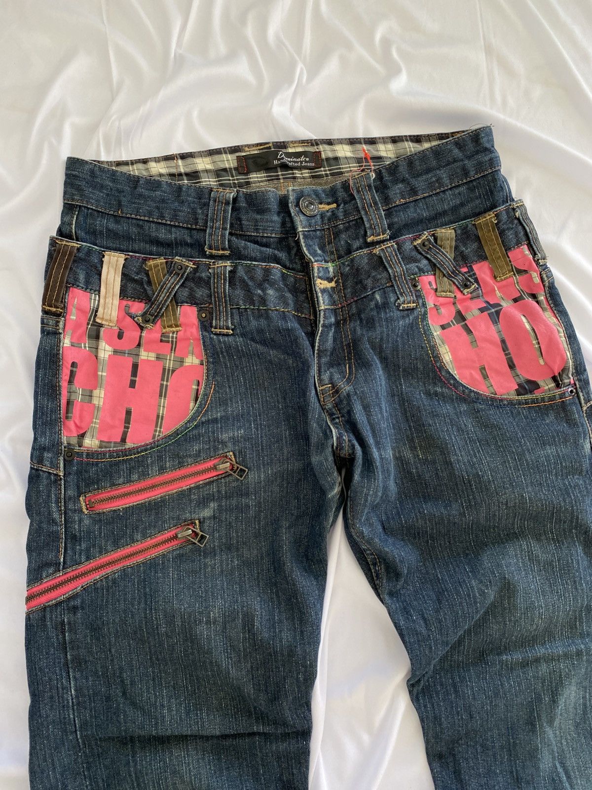 Japanese Brand × Le Grande Bleu (L.G.B.) double waist dominate jeans pant grunge style y2k Size US 31 - 3 Thumbnail