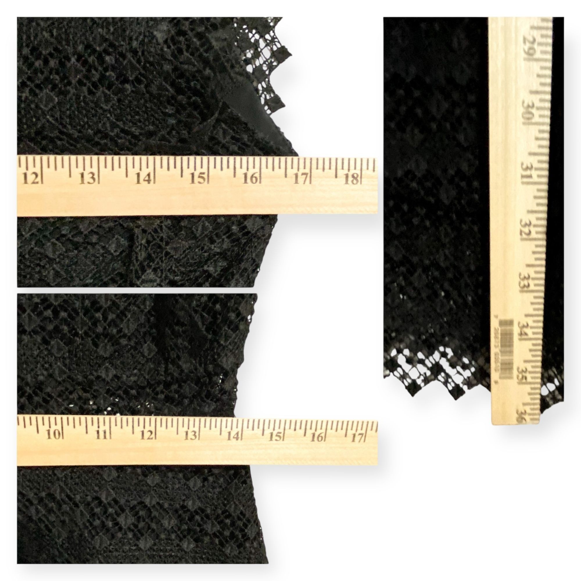 Sandro Sandro Lindsey black pinked crocheted dress, Size 3/L Size L / US 10 / IT 46 - 11 Thumbnail