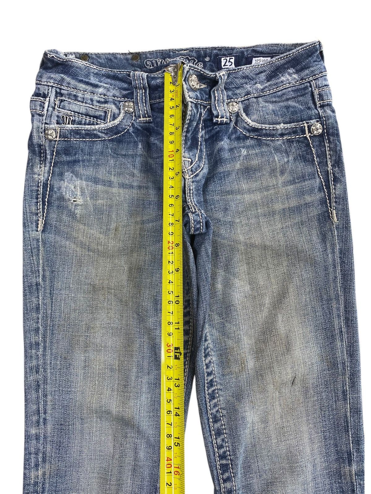 Other Japanese Brand Faded Blue Wash Style Flare Jeans Size US 26 / EU 42 - 6 Thumbnail