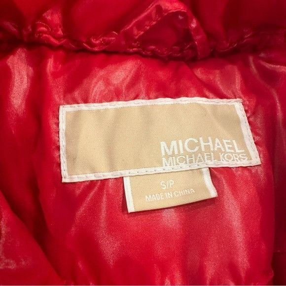 Michael Kors Michael Kors Down Insulated Red Puffer Vest Size S / US 4 / IT 40 - 4 Thumbnail
