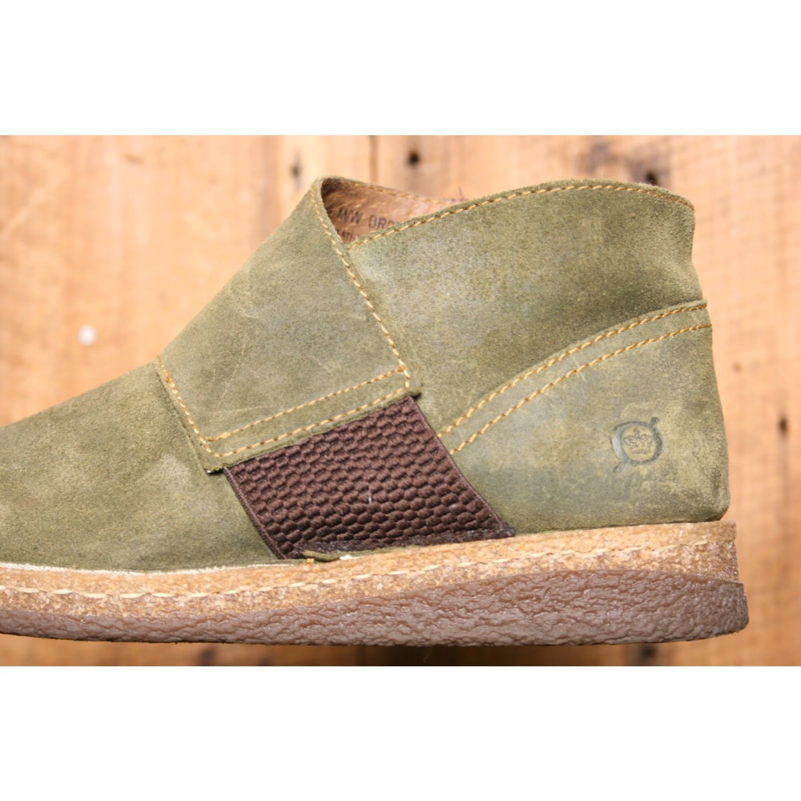 Born Børn Tora Olive Green Suede Side Zip Ankle Boots Sz. 8M Boots Women Suede Zip Bootie 8M Olive Green Børn Tora Limited? Size US 8 / IT 38 - 7 Thumbnail