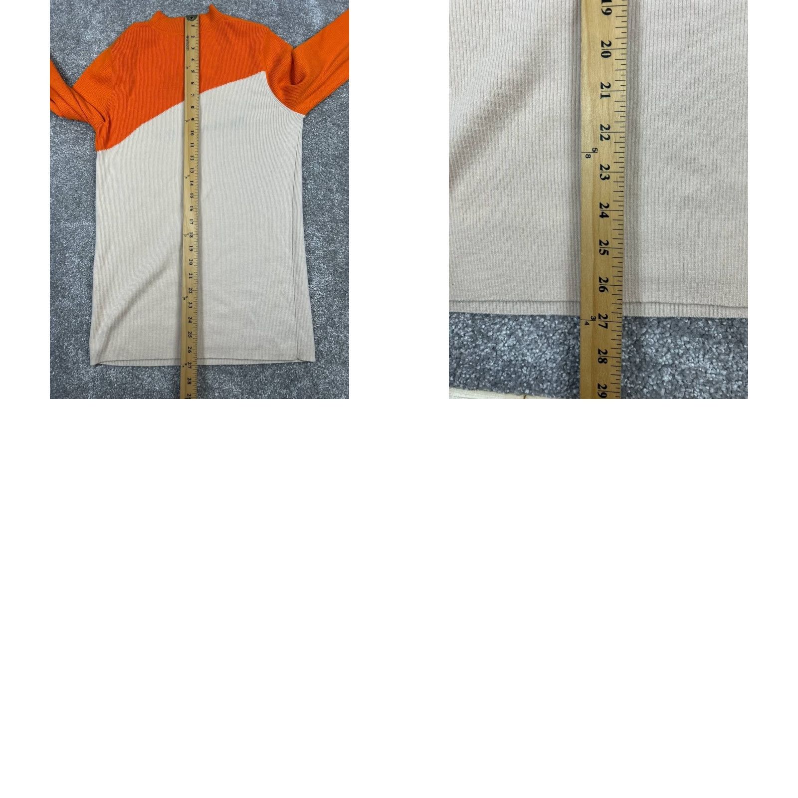 P.E Nation P.E Nation Sweater Womens XL Orange White Wool Knit Pullover Posture Pullover Winter Casual Size XL Womens Size XL / US 12-14 / IT 48-50 - 8 Thumbnail