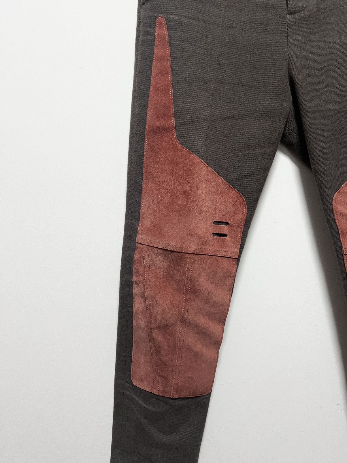 Rick Owens FW19 Rick Owens Larry Leather Astaires long Trousers Size US 30 / EU 46 - 2 Thumbnail
