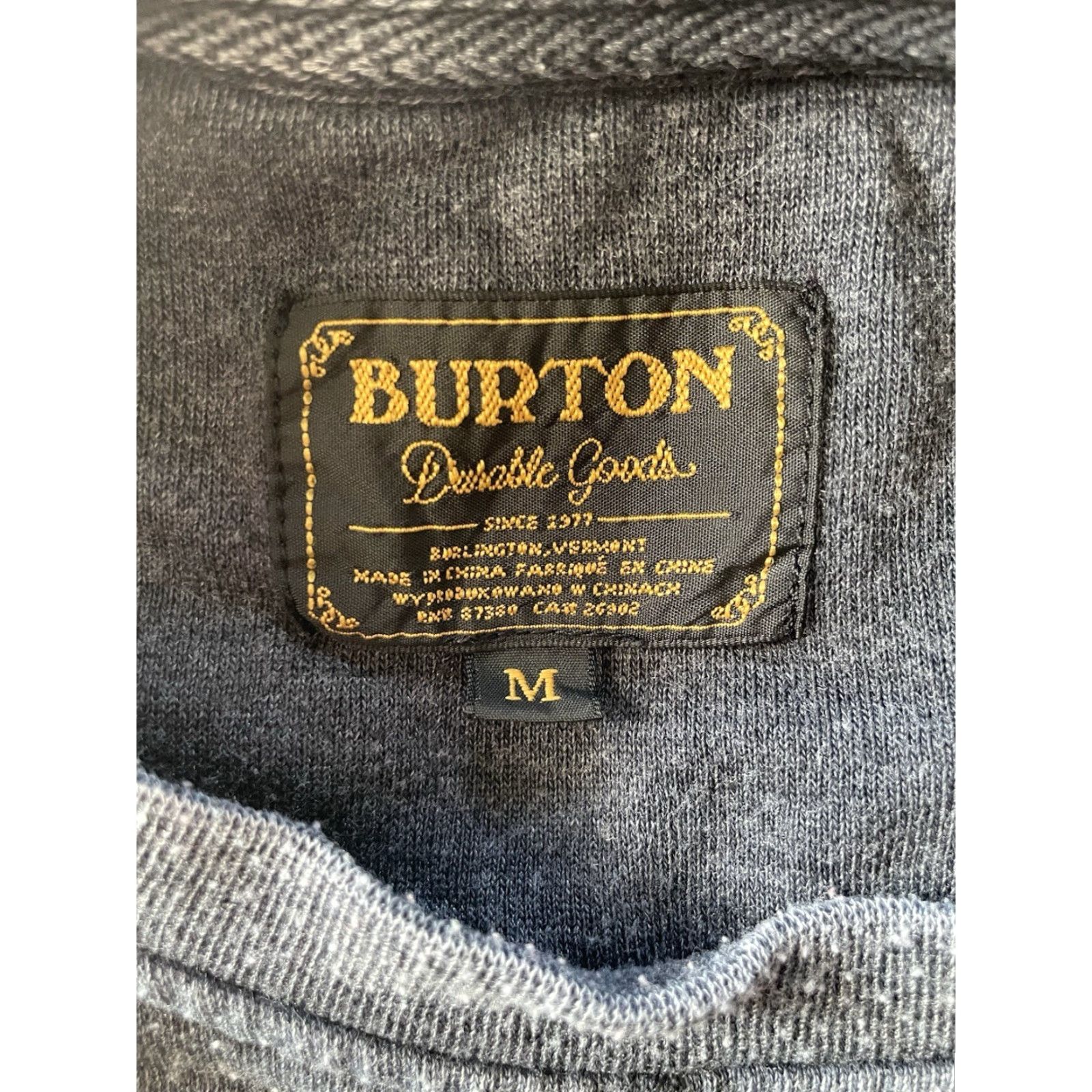 Burton Burton Sweatshirt Long Sleeve Adult Pullover Crew Neck Casual Top Gray Medium M Size US M / EU 48-50 / 2 - 3 Thumbnail