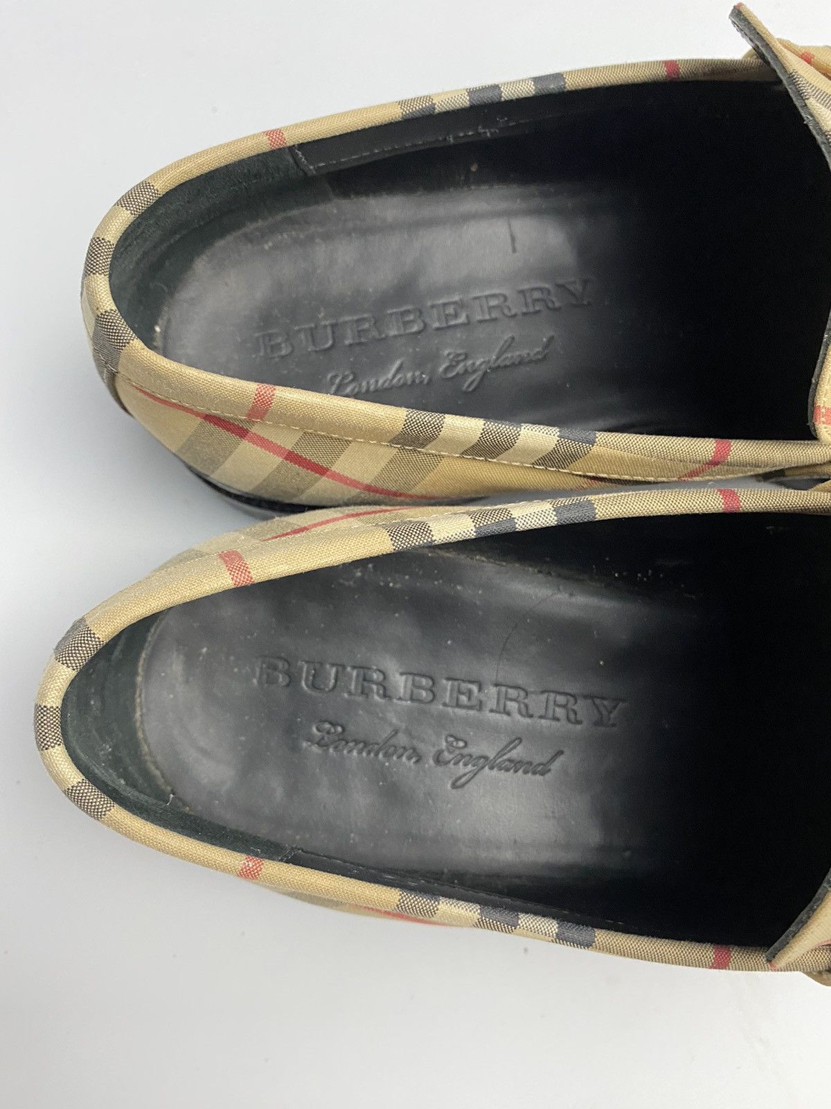 Burberry Burberry Beige Check Bedmont Loafers Size 10us Size US 10 / EU 43 - 9 Thumbnail