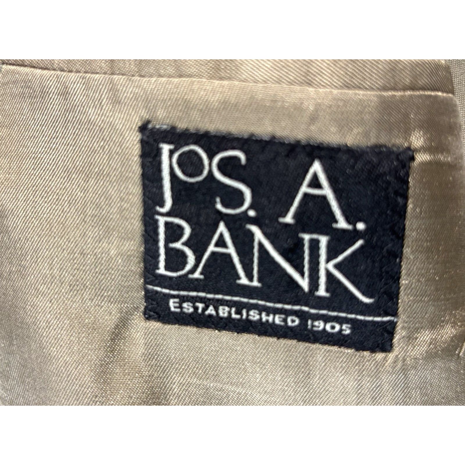 Jos. A. Bank JOS. A. BANK Reserve Sport Coat Blazer Mens Regular 46R Brown Plaid Silk Wool Classic Tailored Size 46R - 7 Thumbnail
