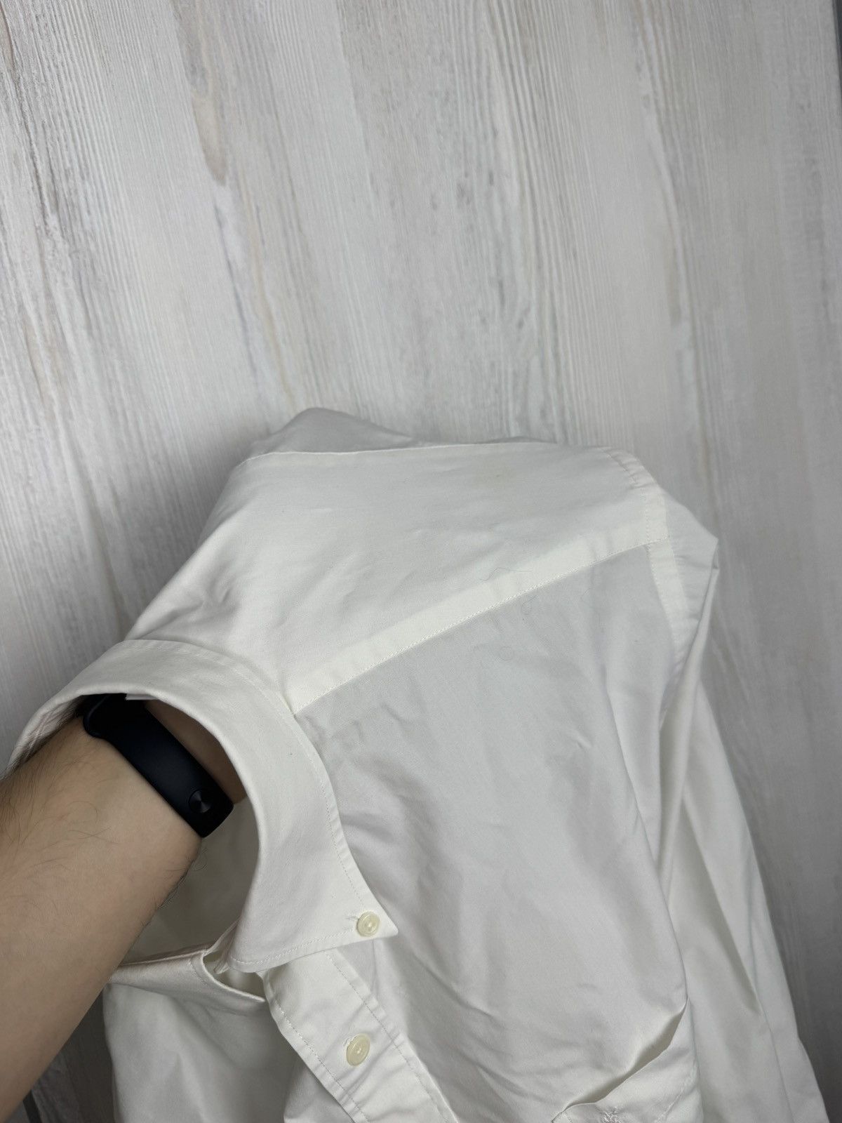 Yves Saint Laurent Yves Saint Laurent White Long Sleeve button up shirt 39 15.5 Size US M / EU 48-50 / 2 - 10 Thumbnail