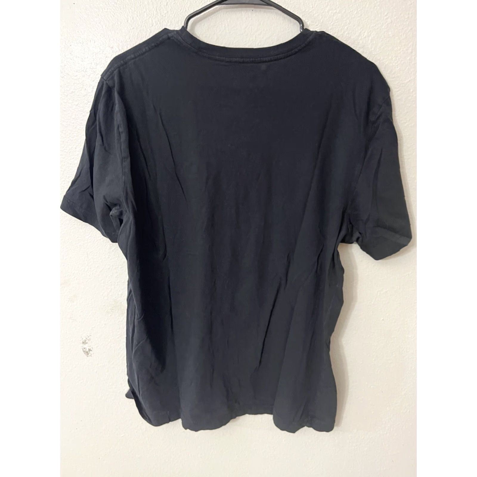 Nautica VINTAGE Nautica Shirt Men M Black Crew Neck Logo Short Sleeve Cotton 2000s American Sports - Mens Size US M / EU 48-50 / 2 - 2 Thumbnail