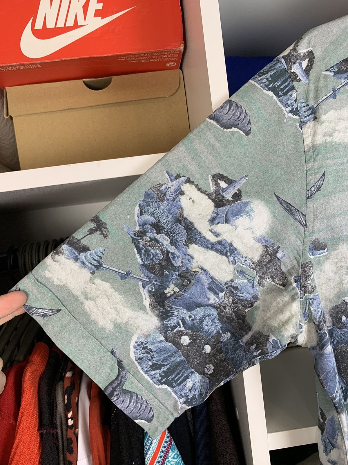 Lanvin Lanvin Hawaiian Dino Vacation Short Sleeve Button Up Shirt Size US M / EU 48-50 / 2 - 7 Thumbnail