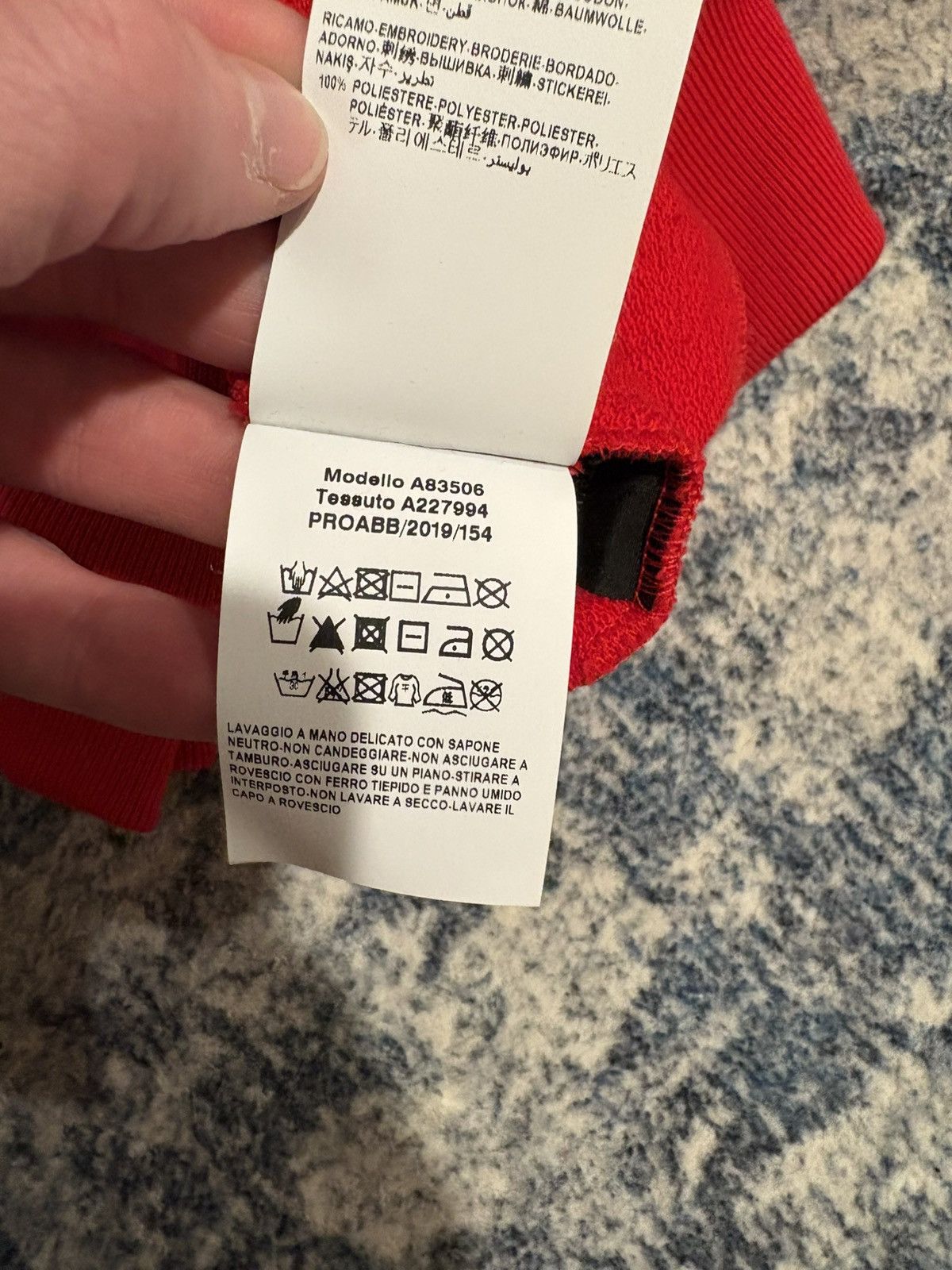 Versace Versace Logo Print Hoodie Red Size S Size US S / EU 44-46 / 1 - 14 Thumbnail