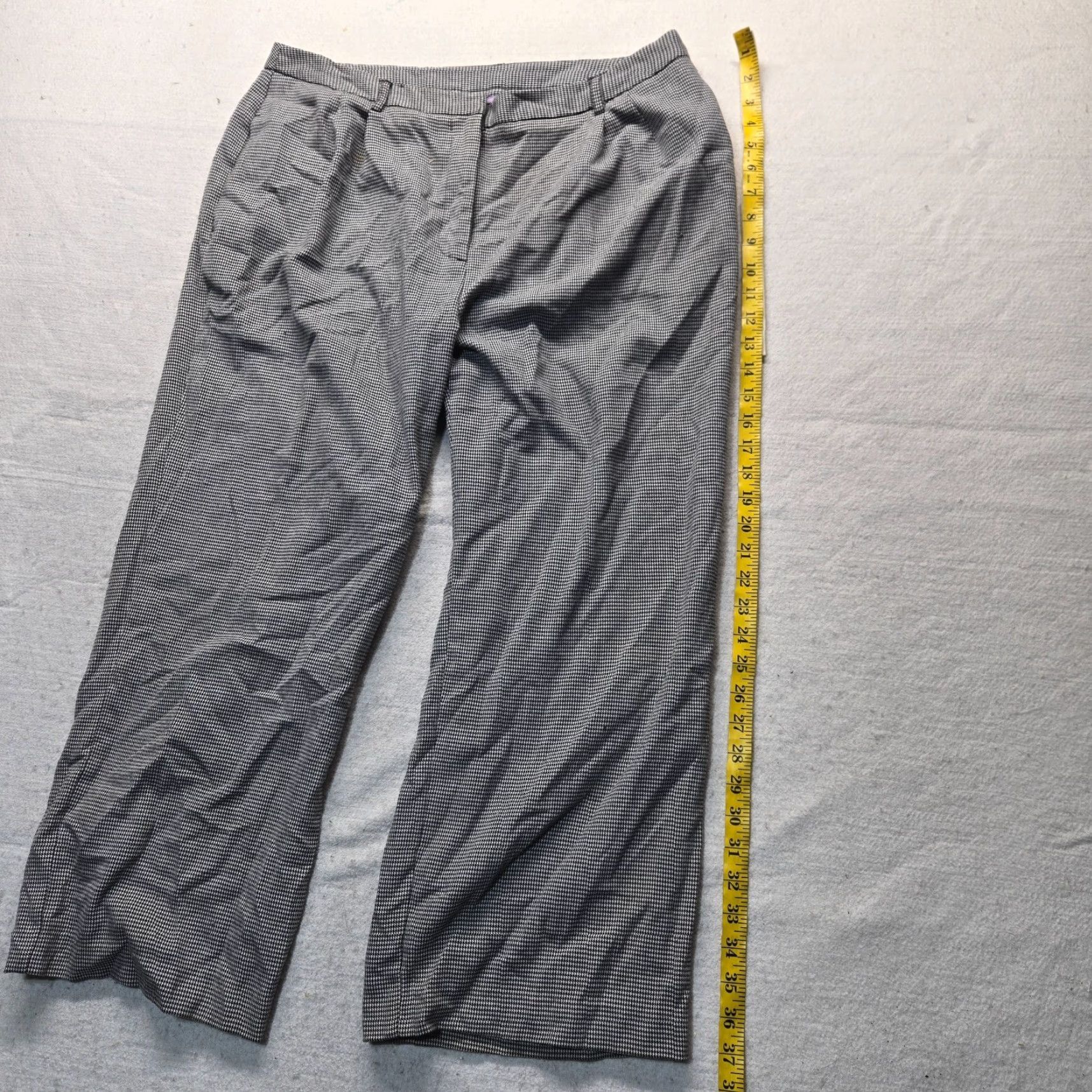 Vintage Jaclyn Smith Gray Capri Pants Casual Adult Women's Size 16 Capris Pockets Wide-Leg Size 38" / US 16 / IT 52 - 7 Thumbnail