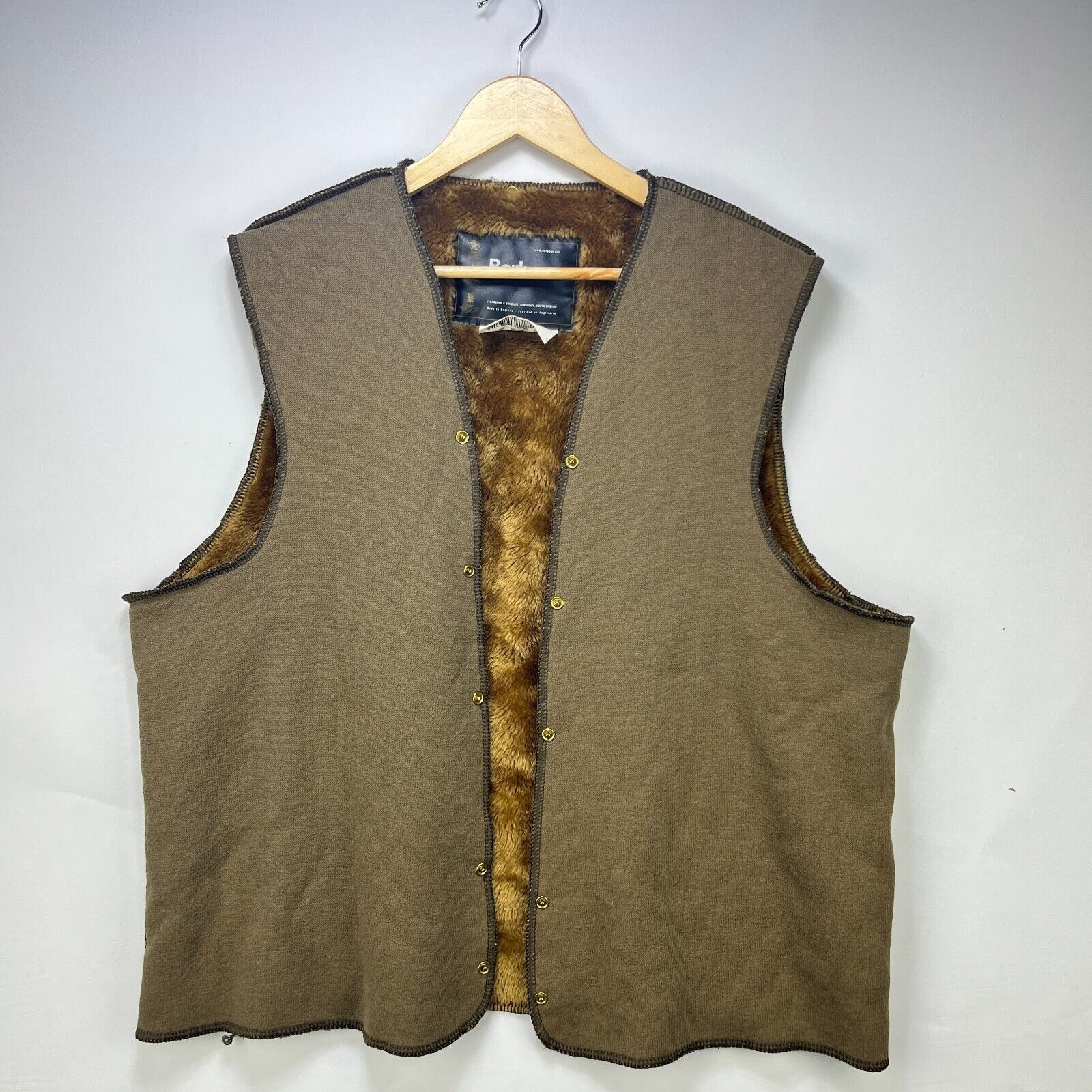 Barbour × Vintage Vintage Barbour Warm Pile Lined Jacket 117cm C46 A297 Size US M / EU 48-50 / 2 - 1 Thumbnail