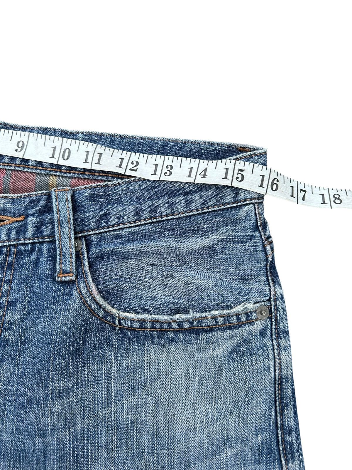 Kapital Vintage Takeo Kikuchi Japanese Distressed Denim Jeans Size US 32 / EU 48 - 18 Thumbnail