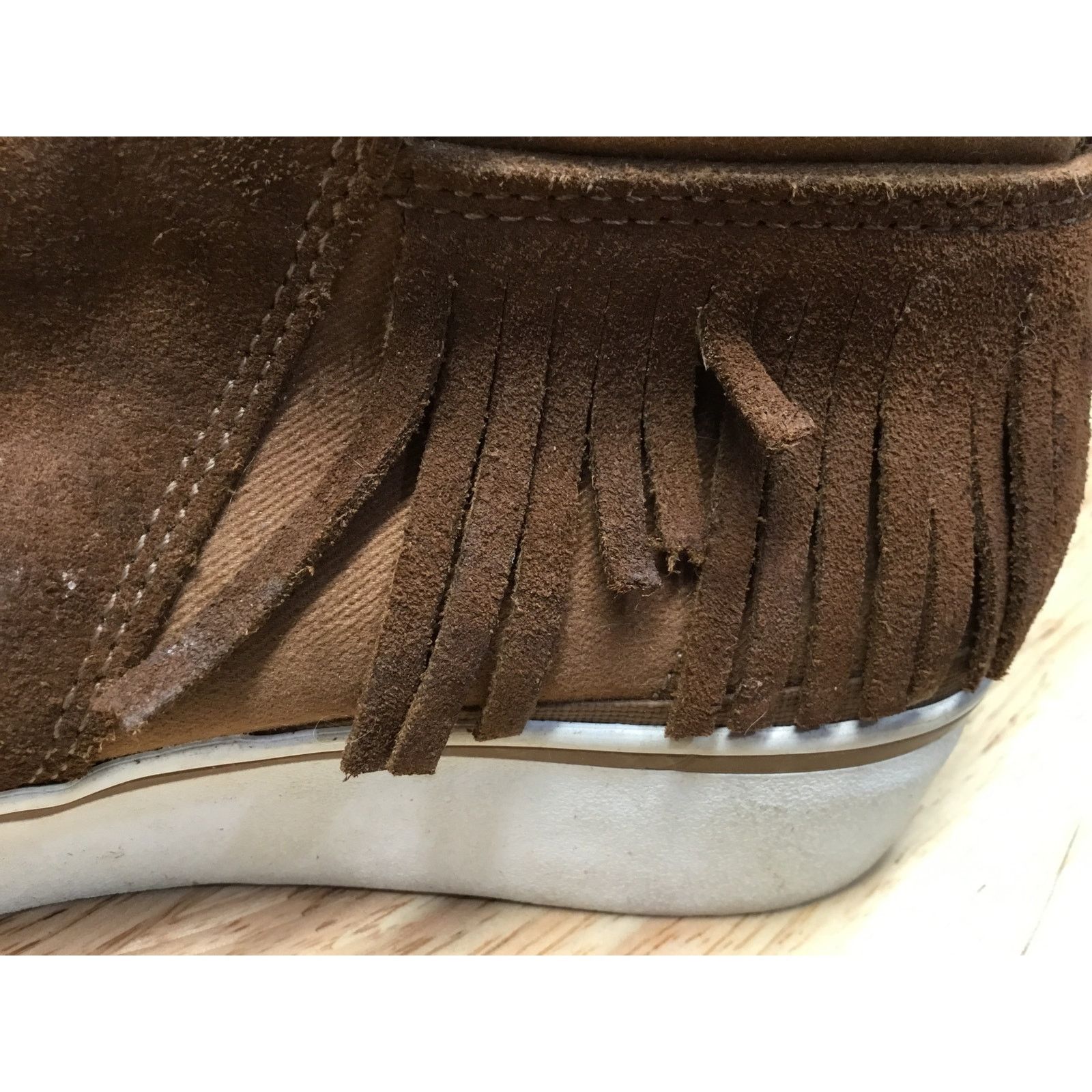 Keds Keds Ankle Boots Women 7.5 Brown Gwen Suede Fringe Side Zip Size US 7.5 / EU 40-41 - 7 Thumbnail