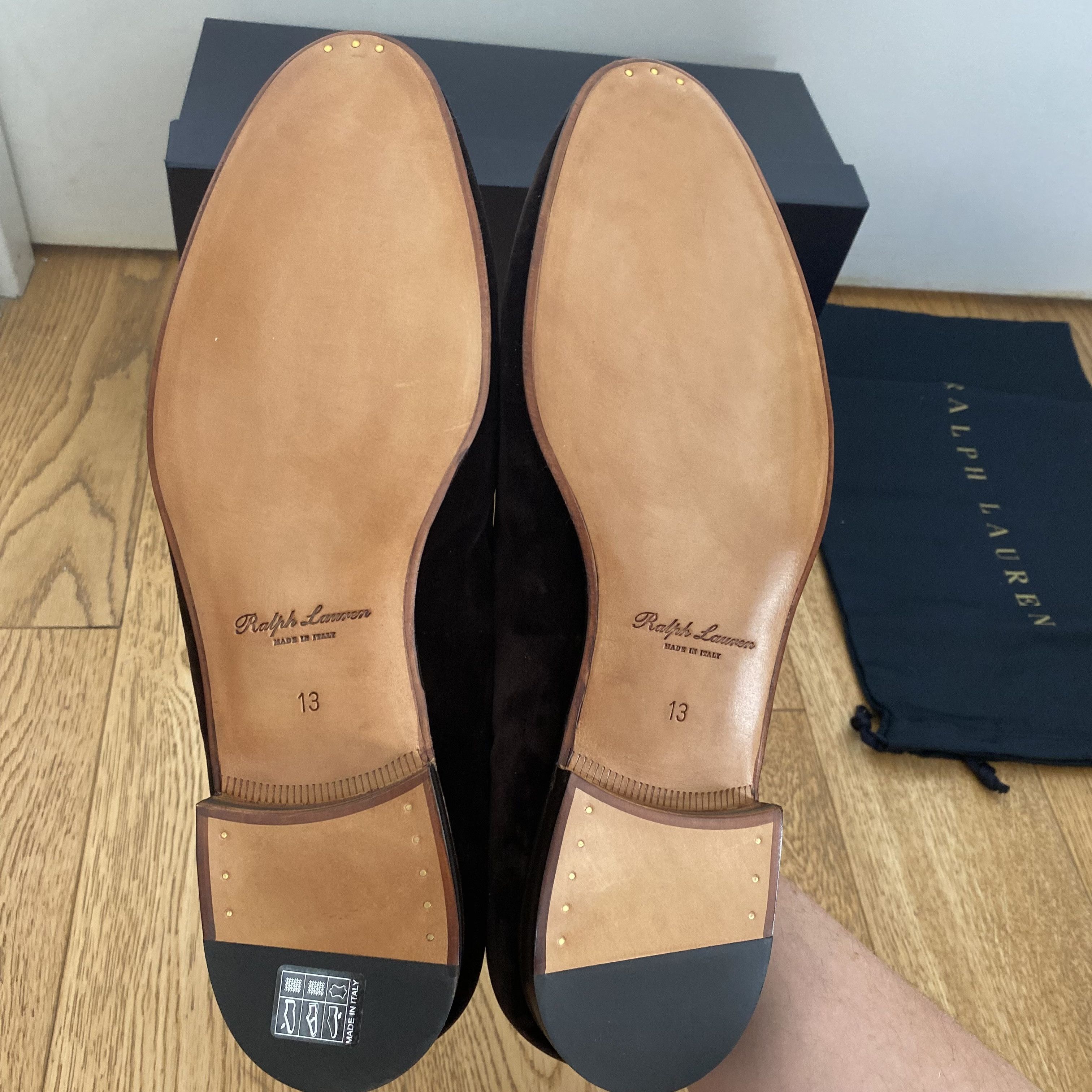 Ralph Lauren Purple Label Ralph Lauren Purple Label Alonzo Velvet Loafers Slippers Size US 13 / EU 46 - 5 Thumbnail