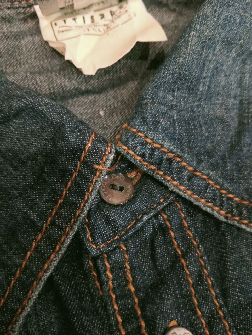 Dolce & Gabbana DOLCE & GABBANA BIG LOGO DENIM SHIRT Size US M / EU 48-50 / 2 - 5 Thumbnail