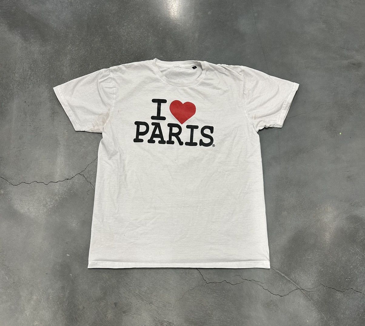 Other White and red I ❤️ Paris t-shirt Size US XL / EU 56 / 4 - 1 Thumbnail