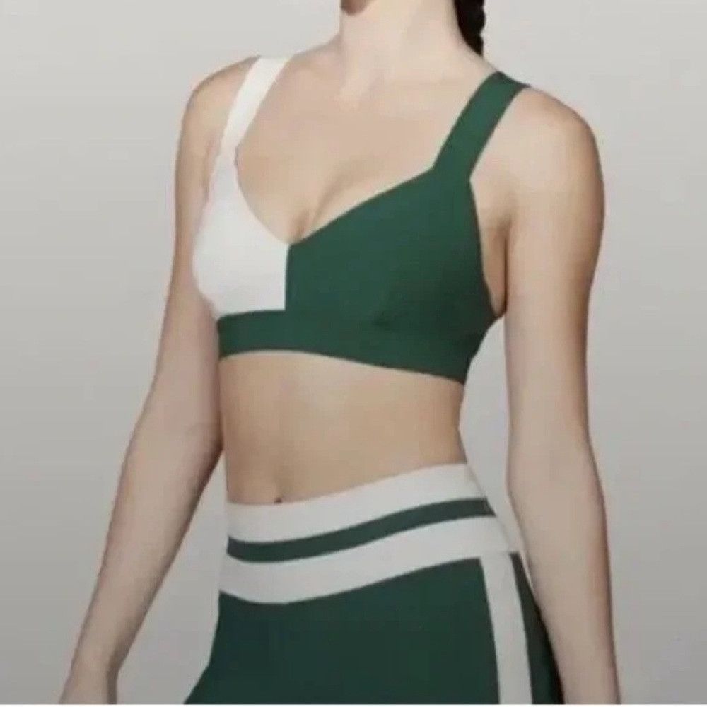 Other VAARA Elsa Sports Bra Swimsuit Bikini White Green Medium Size M / US 6-8 / IT 42-44 - 1 Thumbnail