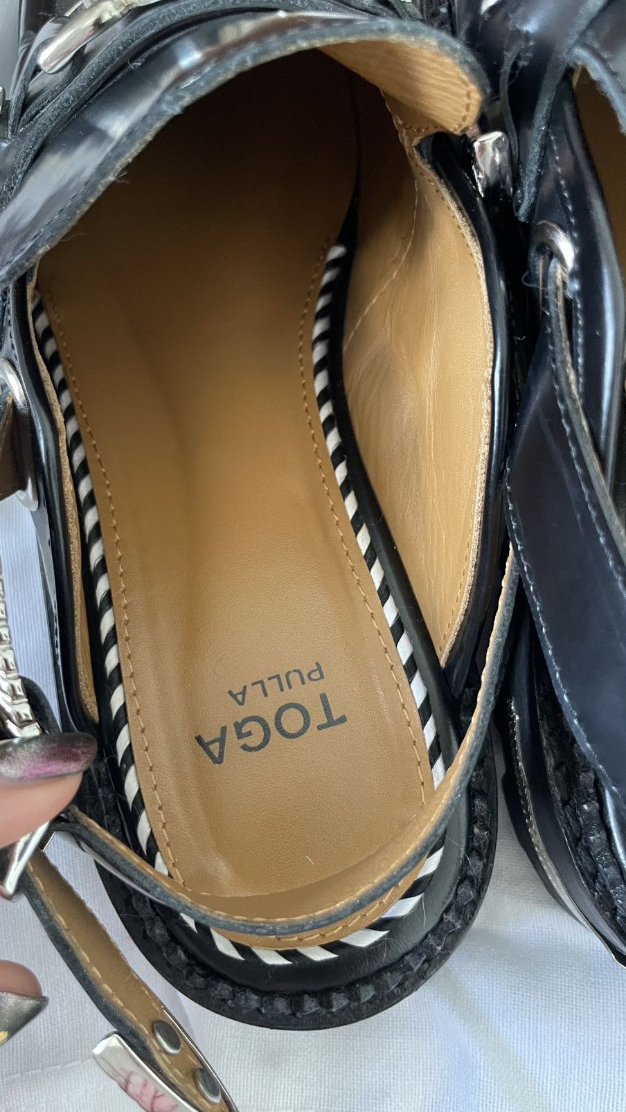 Toga Toga Pulla Round Toe Slingback Mule Loafers Size US 7 / IT 37 - 5 Thumbnail