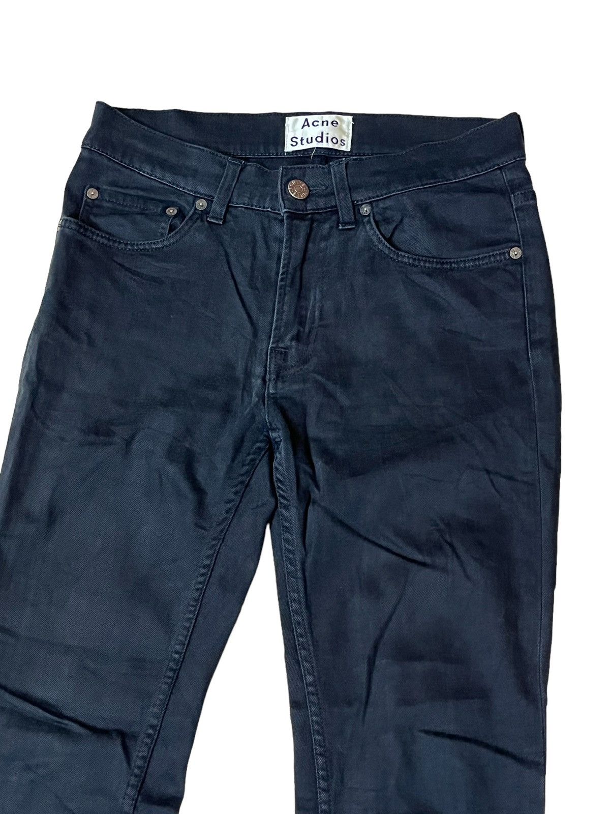 Acne Studios ACNE STUDIOS SUPER BLACK SLIM FIT JEANS Size US 28 / EU 44 - 3 Thumbnail