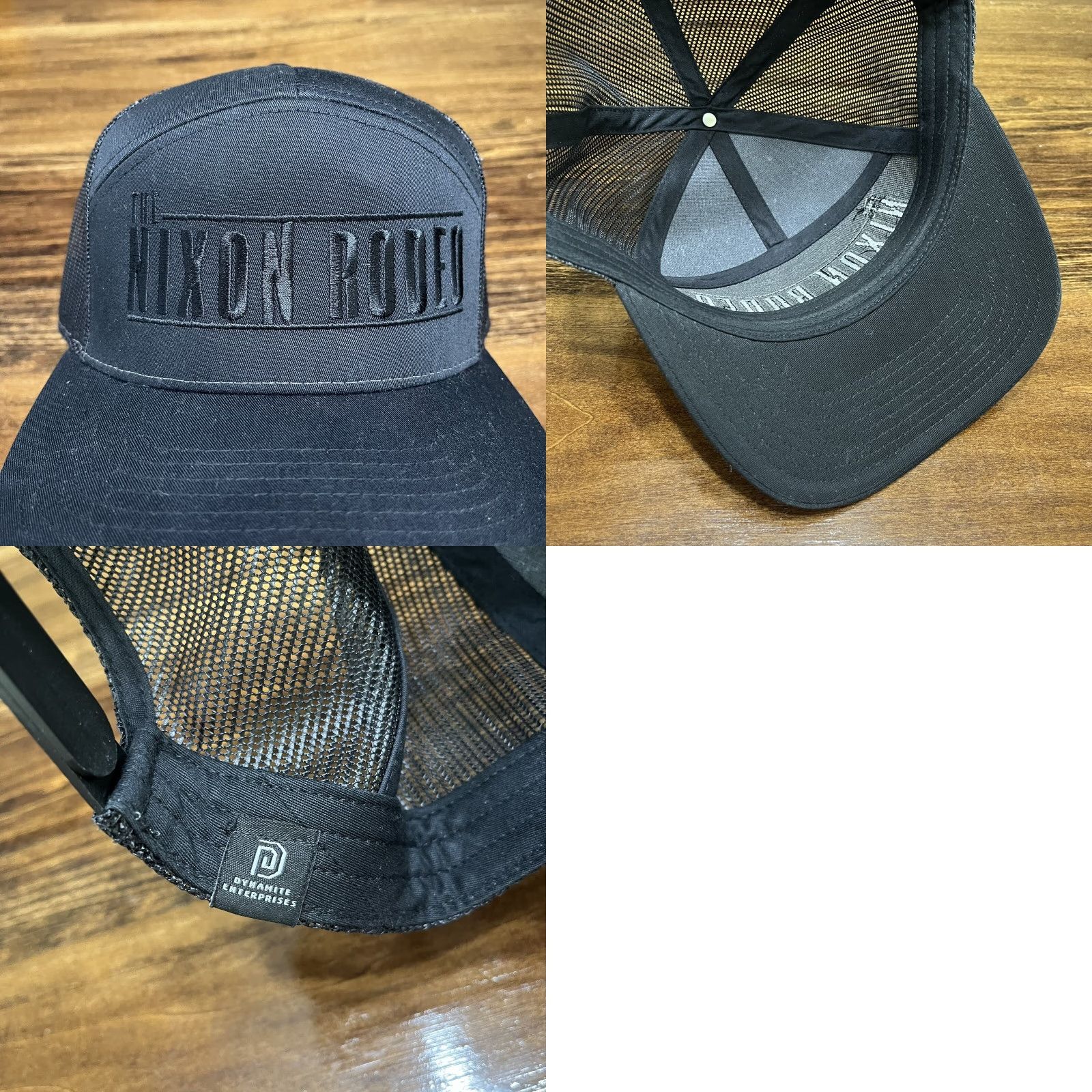 Nixon Dynamite Enterprises The Nixon Rodeo Band Concert Tour Hat Cap SnapBack Black Trucker Size ONE SIZE - 8 Thumbnail