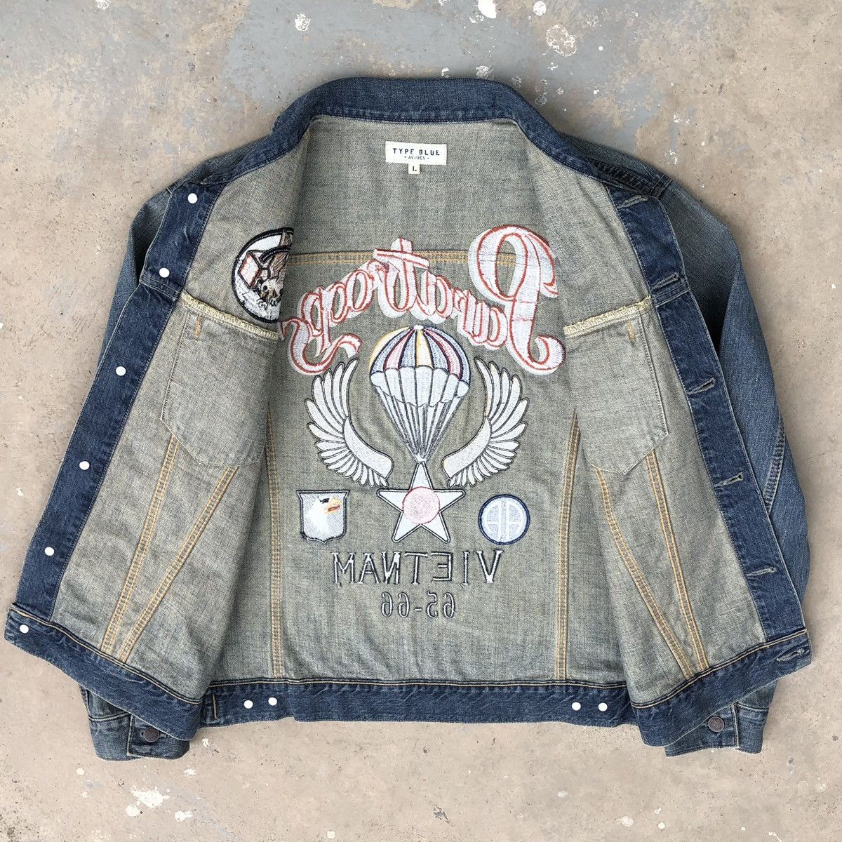 Avirex AVIREX Type Blue Denim Souvenir Jacket Size US L / EU 52-54 / 3 - 14 Thumbnail