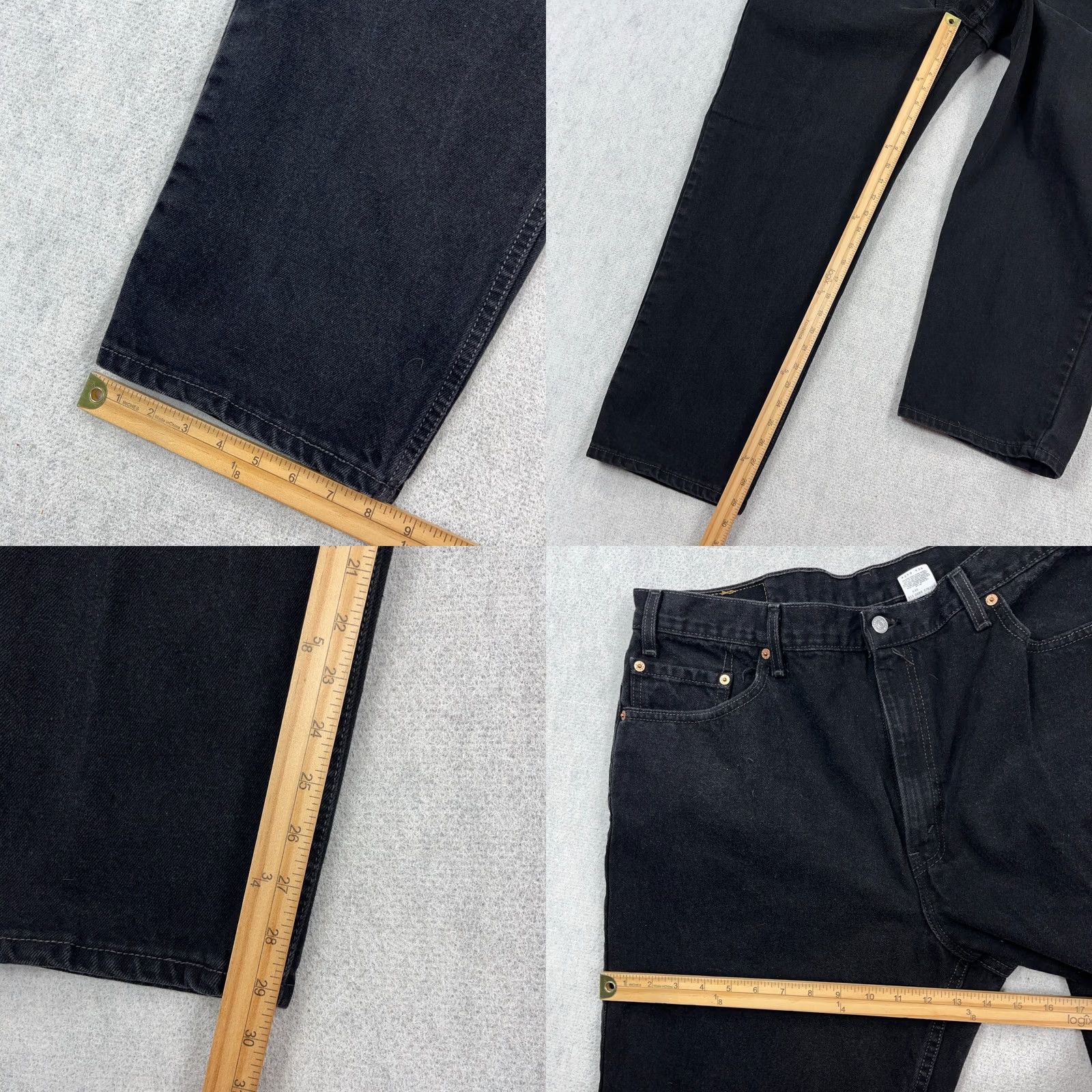 Levi's VINTAGE Levi's 550 Jeans Men 40x30 Black Relaxed Fit Straight Leg 90s 1999 Size US 40 / EU 56 - 8 Thumbnail