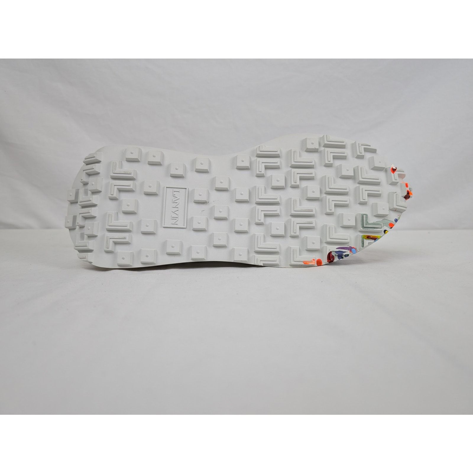 Lanvin o1rshd1 Paint Splatter Bump Sneakers in White Size US 14 / EU 47 - 10 Thumbnail