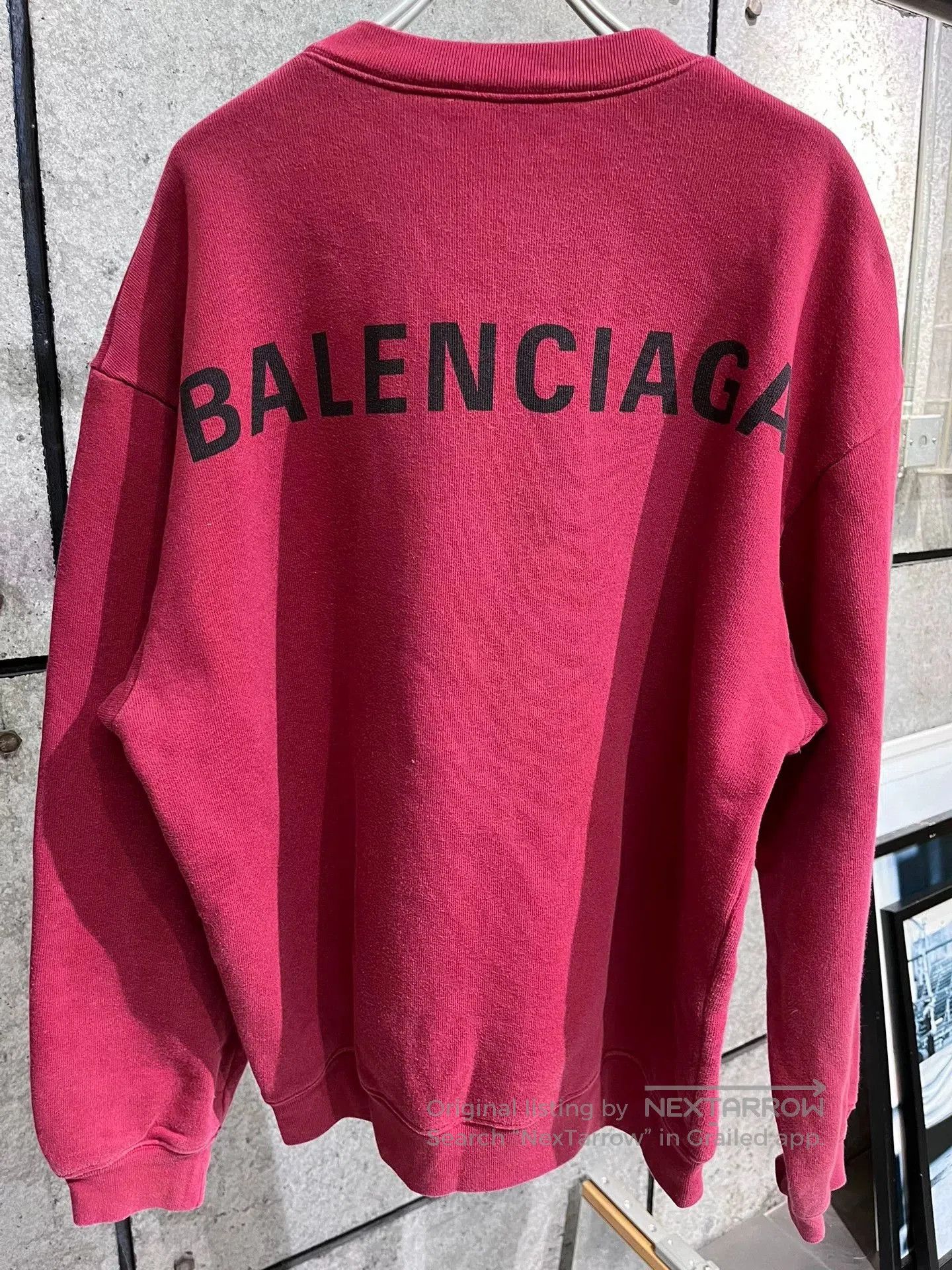 Balenciaga Balenciaga Red Letter Sweatshirt Size S. Size US S / EU 44-46 / 1 - 1 Thumbnail
