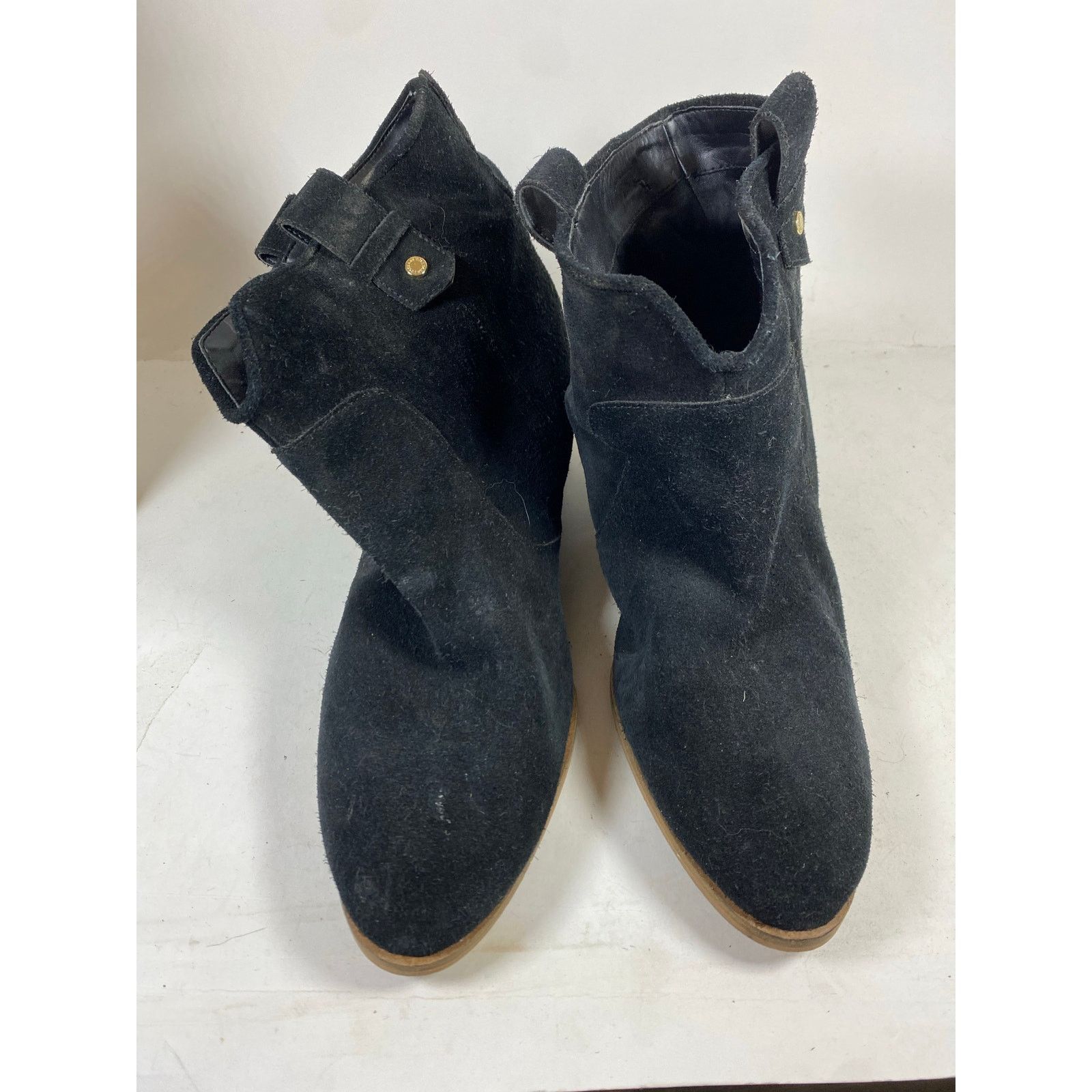 Cole Haan Cole Haan Rayna Hidden Wedge Booties Black Suede Women's 9B Size US 9 / IT 39 - 3 Thumbnail