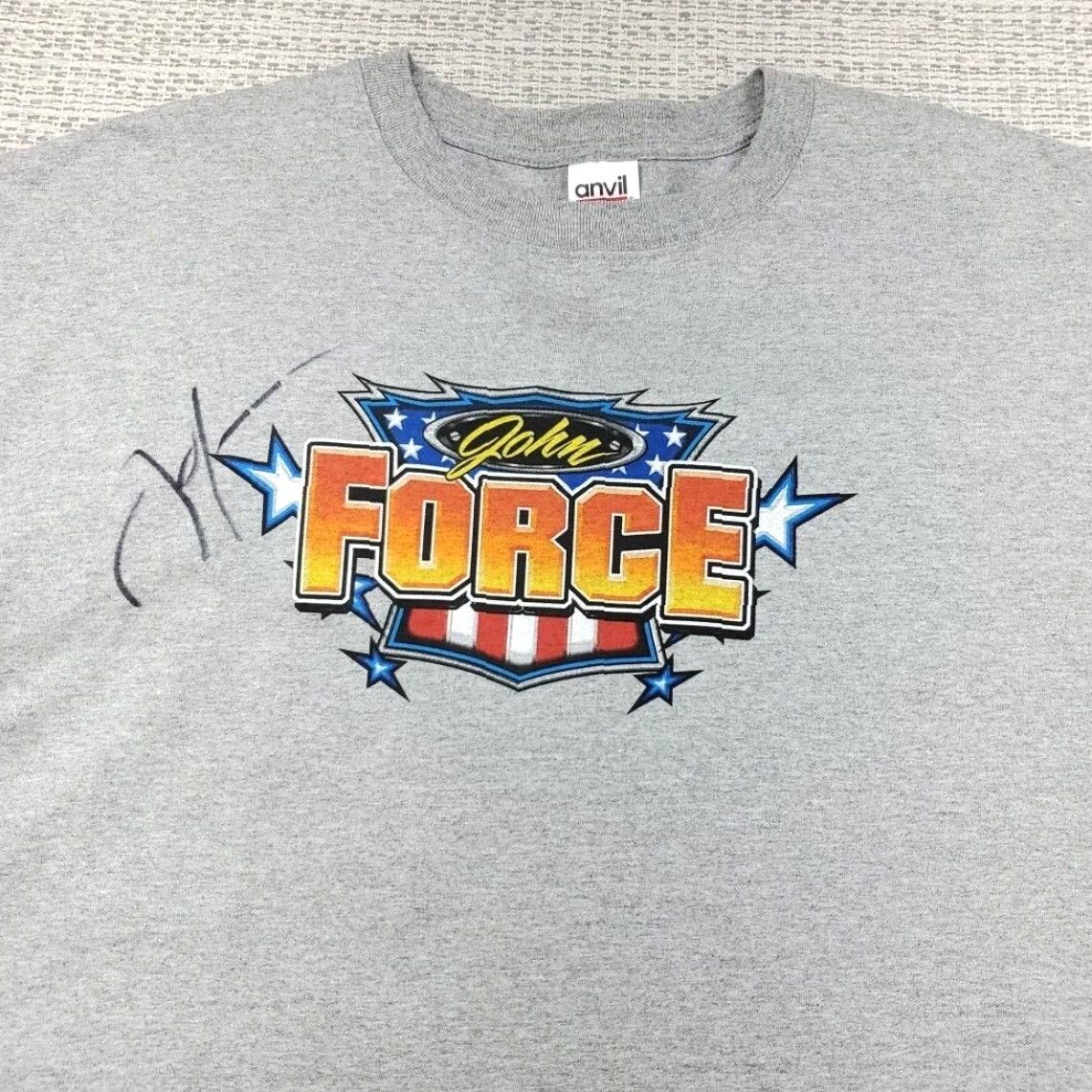 Anvil VINTAGE John Force T-Shirt Mens 2X Signed Autographed Gray NHRA Racing 2006 Never Worn Size US XXL / EU 58 / 5 - 6 Thumbnail