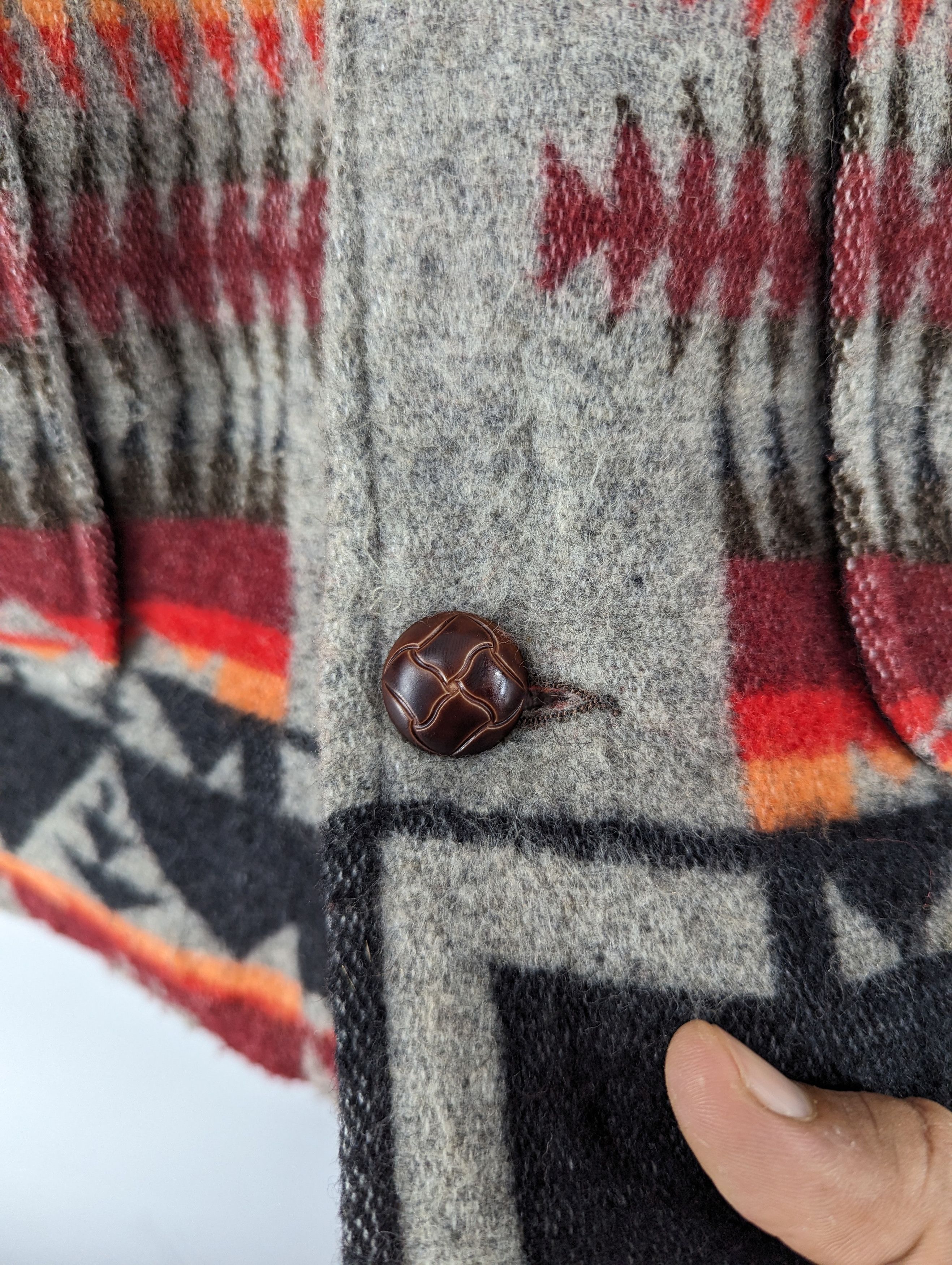 Vintage Vintage Monti Half Aztec Wool Quilted Button Jacket Size US M / EU 48-50 / 2 - 6 Thumbnail