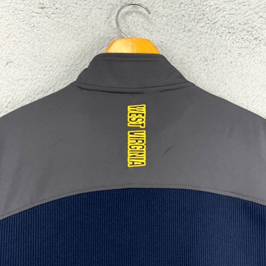 Vintage VINTAGE West Virginia Pullover Jacket Mens Large Blue Gray 1/4 Zip ColosseumJJ Size US L / EU 52-54 / 3 - 7 Thumbnail