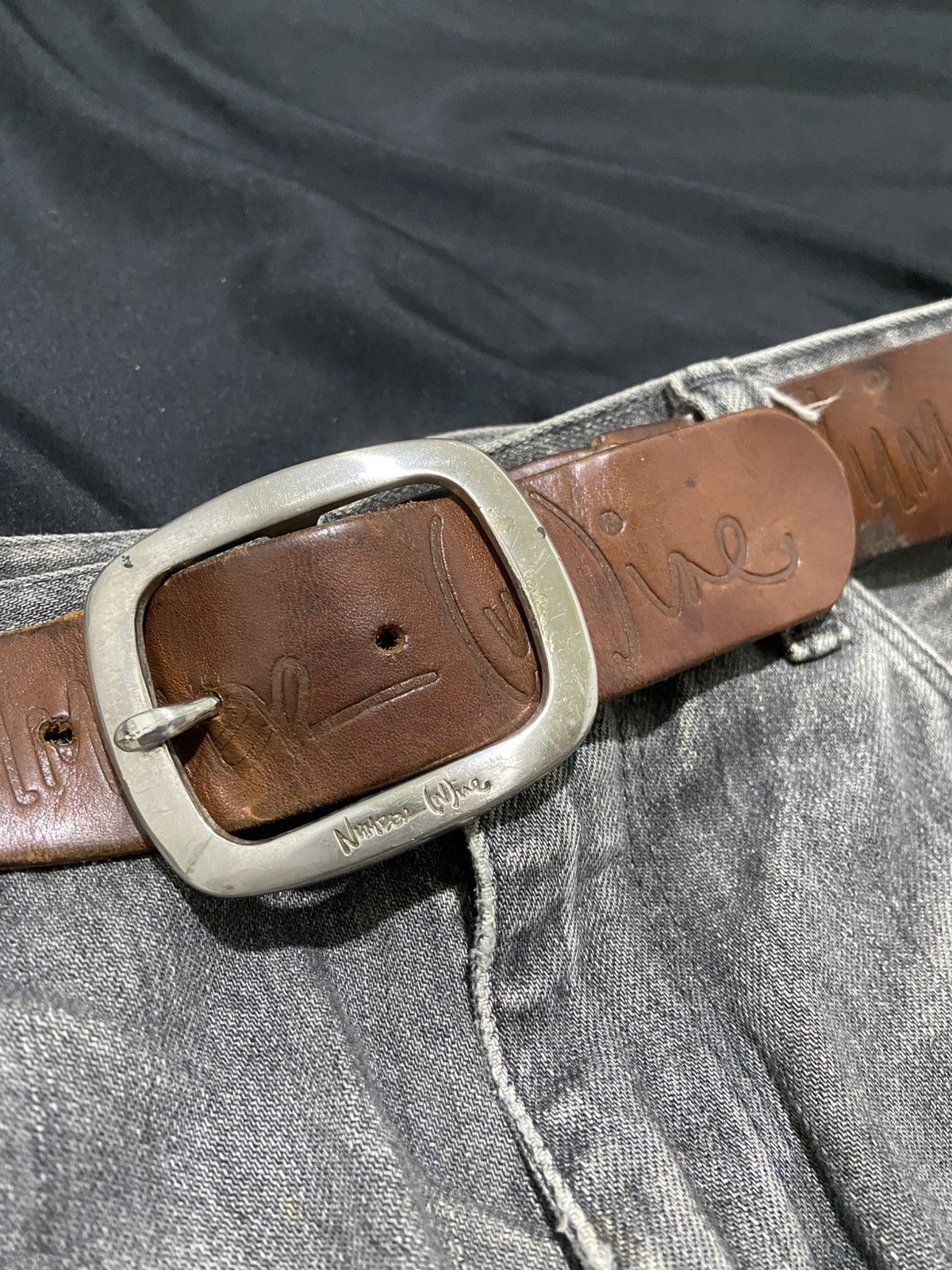 Number (N)ine NUMBER NINE LEATHER BELT | Grailed