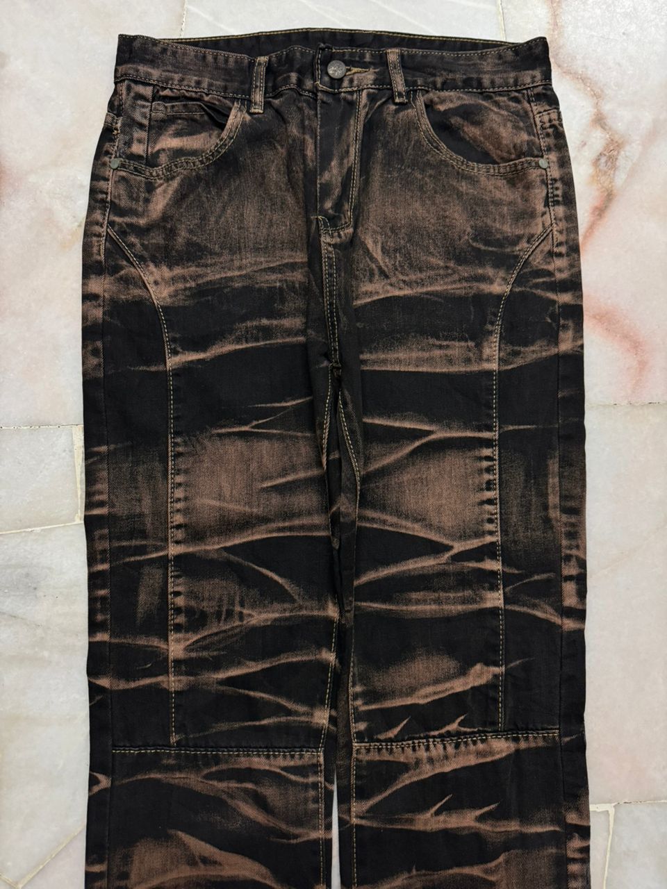 Tornado Mart 💥Insane💥Tornado Mart Style Jeans Whisker Smoke By Japanese Size US 30 / EU 46 - 3 Thumbnail