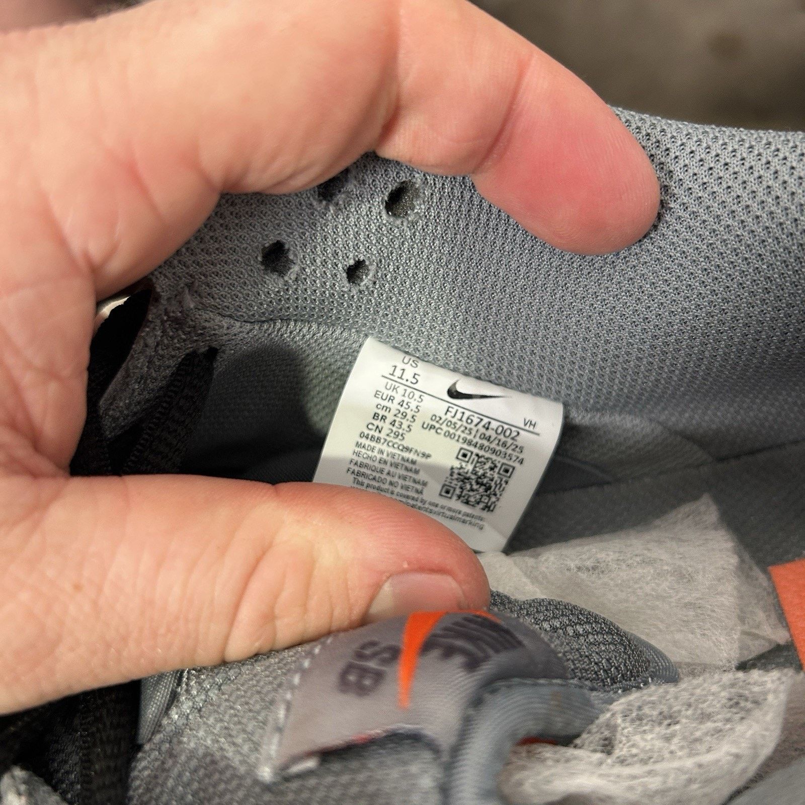 Nike Nike SB Dunk Low Retro ISO “Cool Grey Black” FJ1674-002 Size US 11.5 / EU 44-45 - 9 Thumbnail